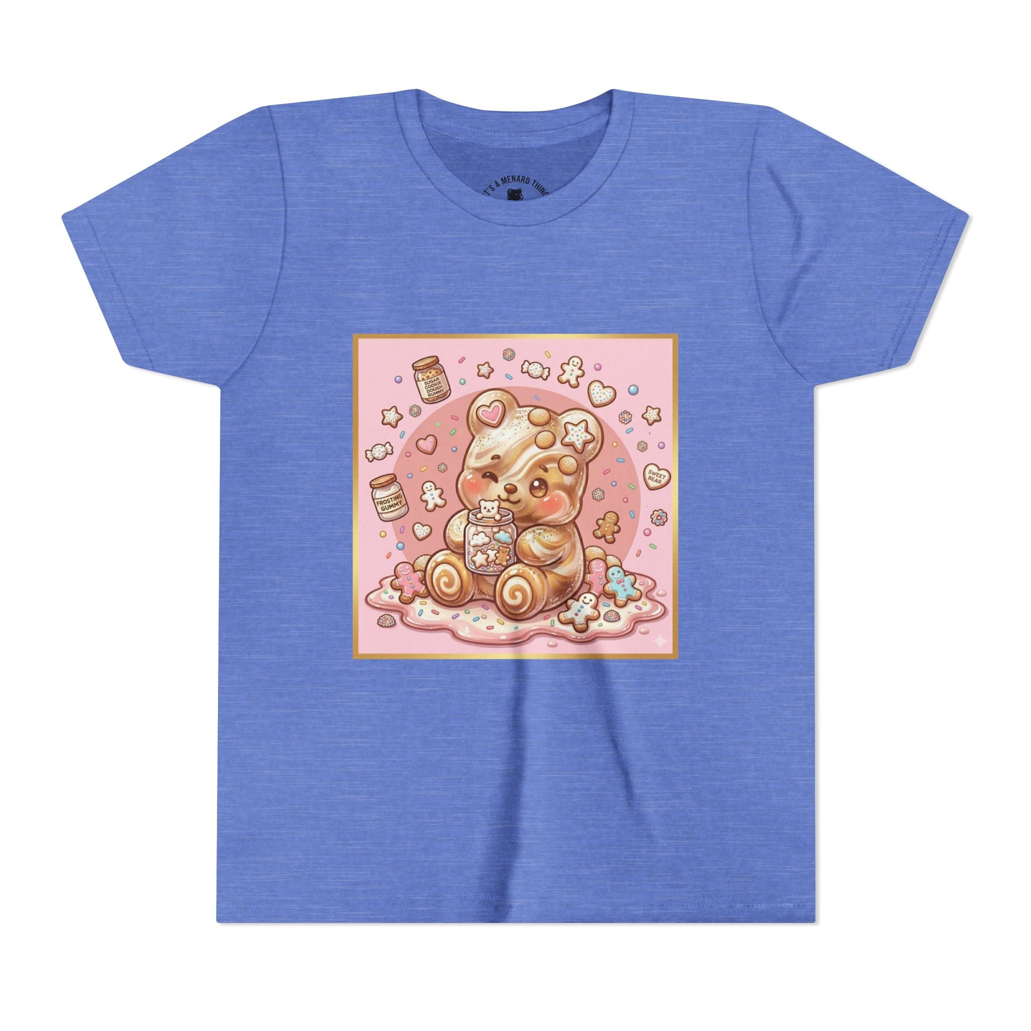 Sugar Frosted Holiday Cookie Gooey Gummy Bear Youth T-Shirt