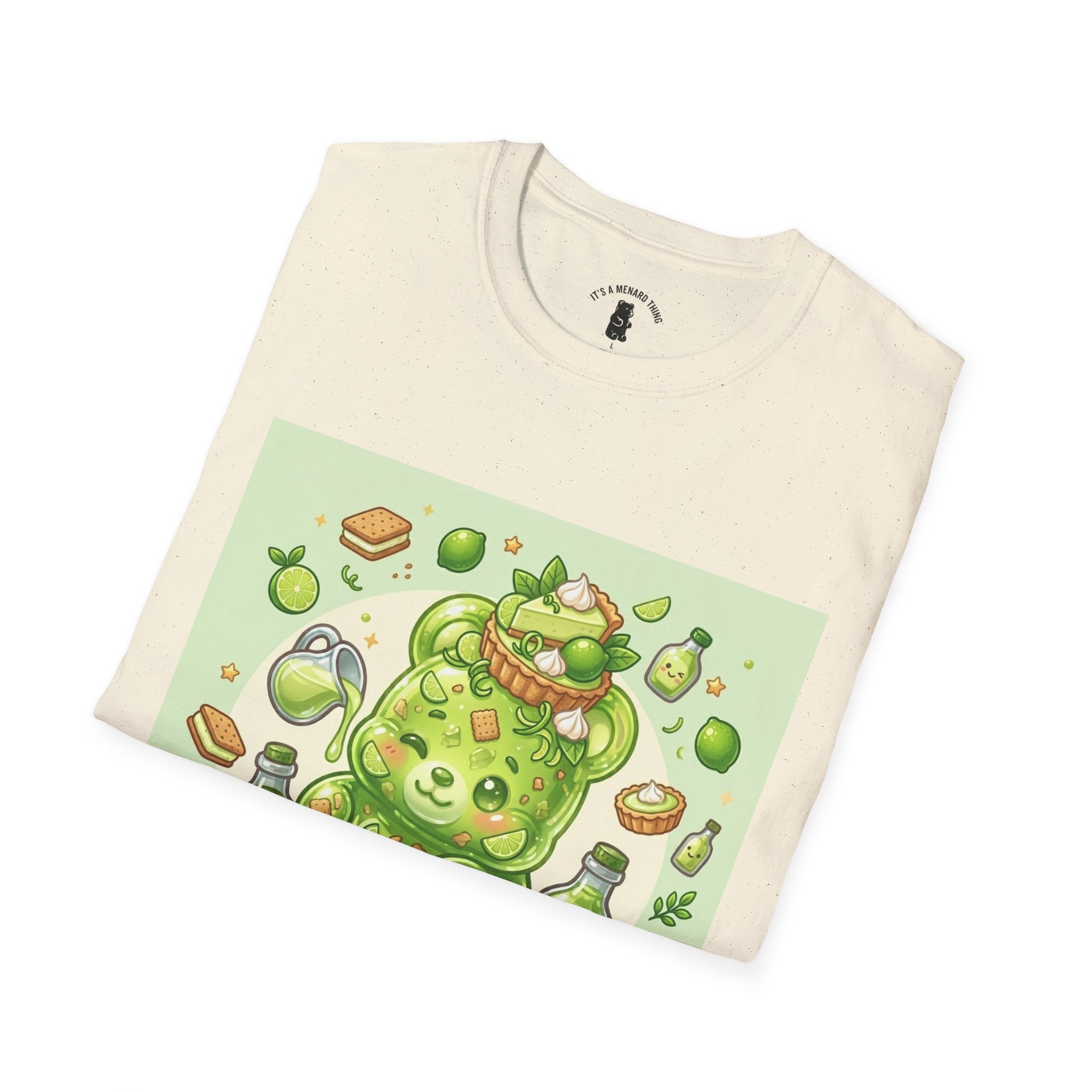 Keylime cream Pie, Exotic Gooey Gummy Bear — Kawaii Illustration T-Shirt