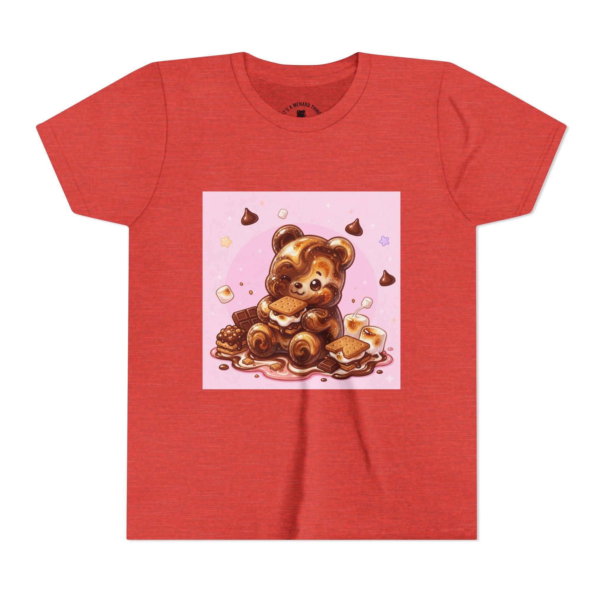 Chocolate, Marshmello S'more Gooey Fudge Gummy Bear Dessert Graphic Tee