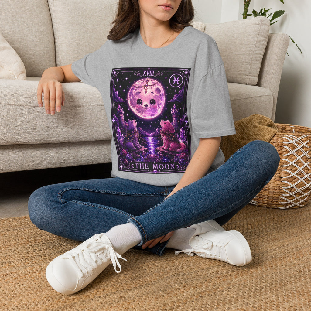 The Moon Tarot Astrological Style Oozy Bear Gummy Friend- Graphic Shirt