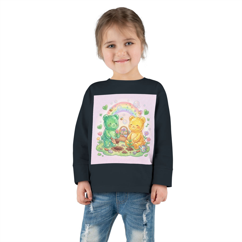 Let's Build a Garden, Oozy Bear Friends Gummy Duo- Graphic Long Sleeve Shirt