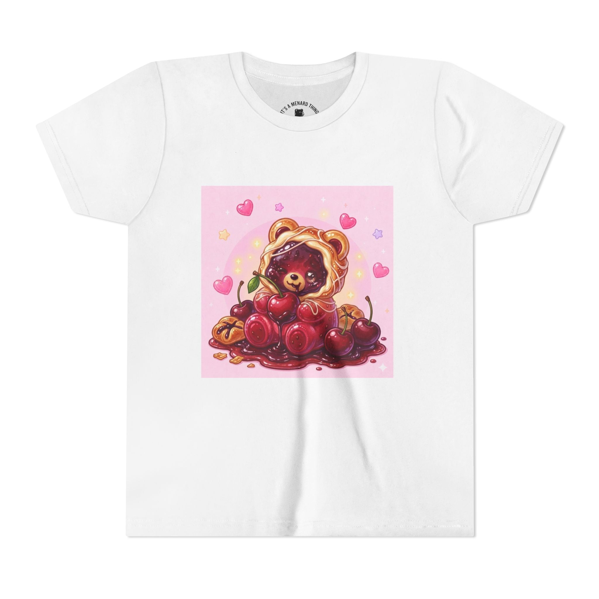 Cherry Danish Gooey Gummy Bear Graphic Youth T-Shirt