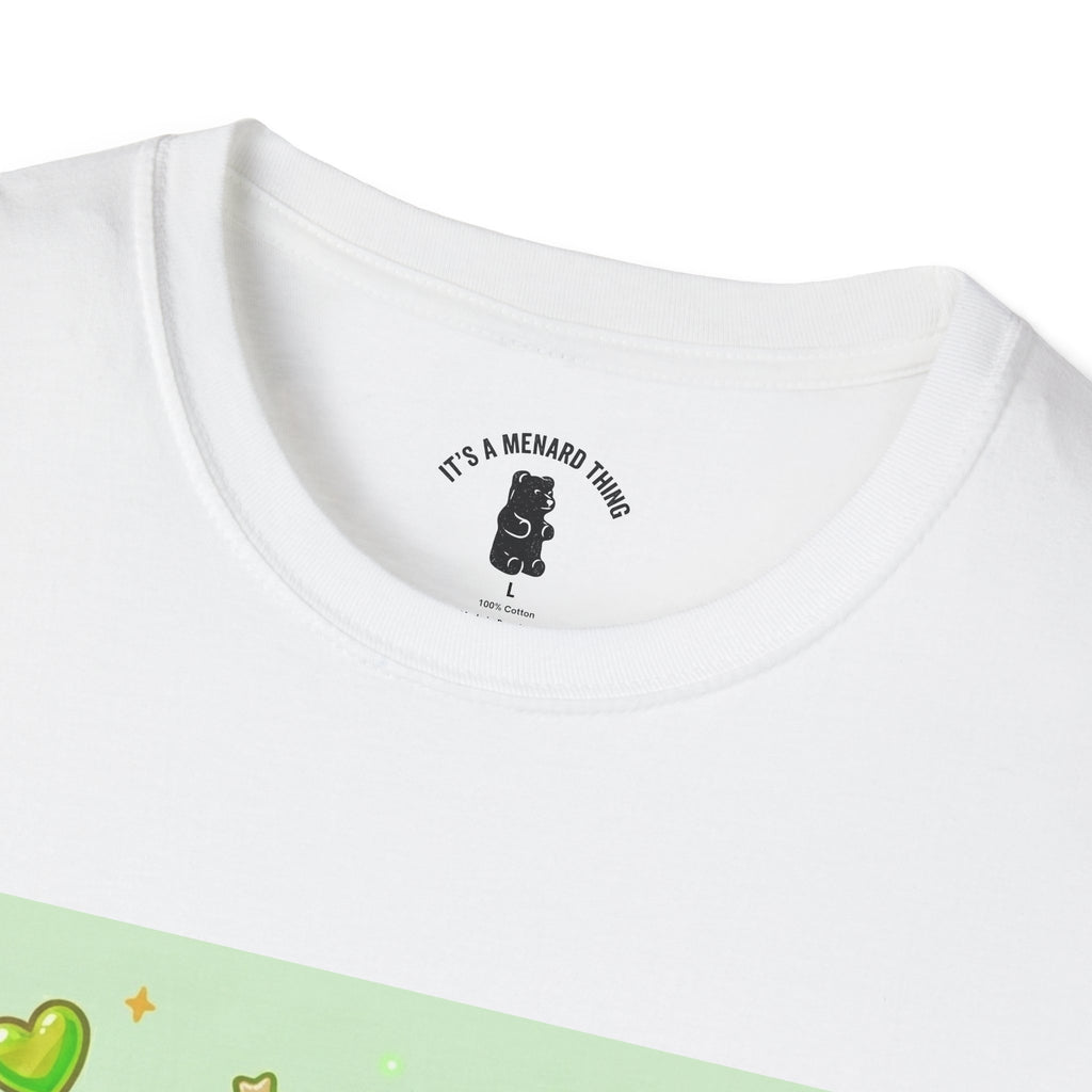 Kiwi Green Gooey Gummy Bear T-Shirt — Cute Graphic Tee