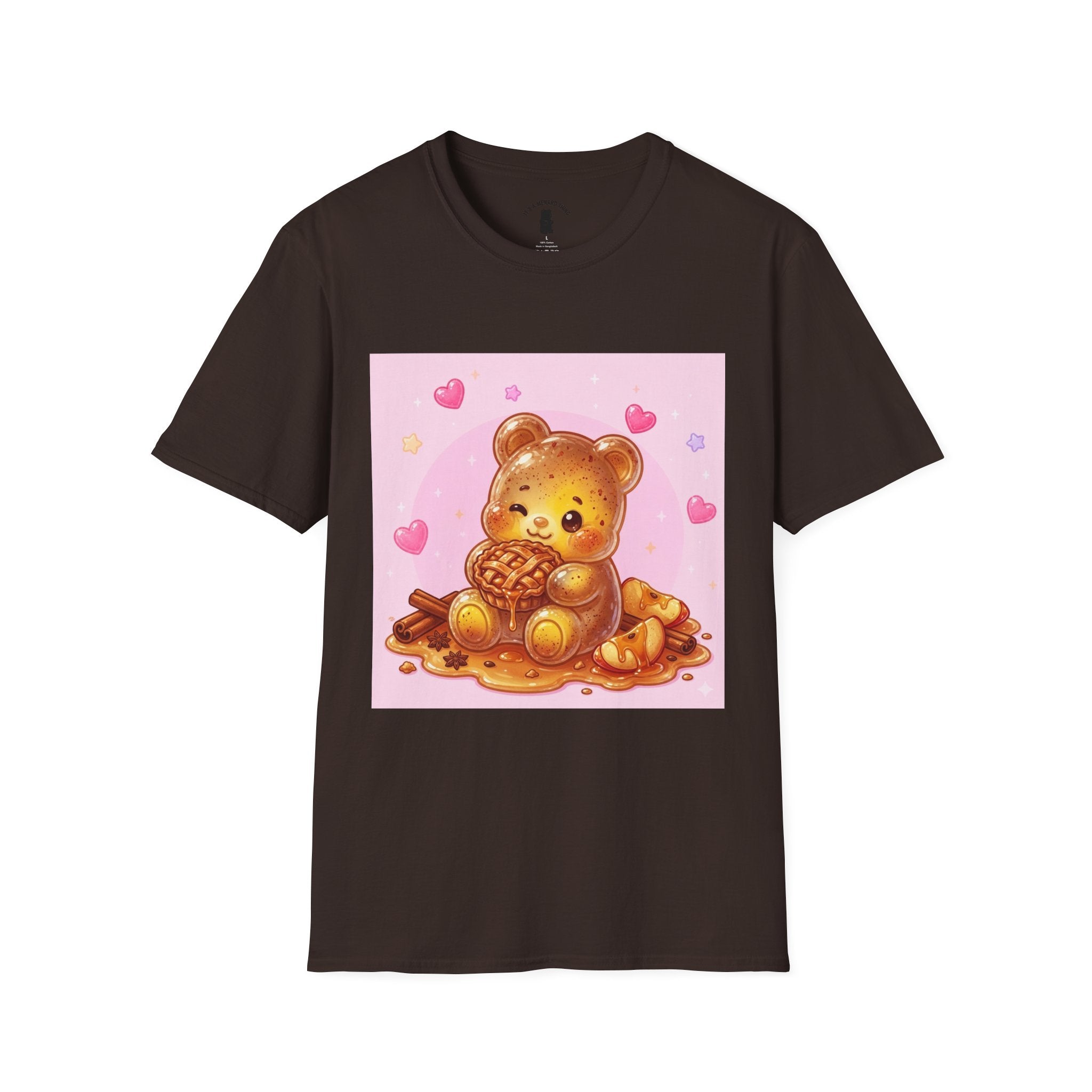 Warm Fresh Apple Cinnamon Pie Gooey Gummy Bear- Graphic T-Shirt