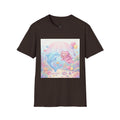 Scuba Diving with Dolphin Friend, Pink Gooey Gummy Bear- Kawaii Graphic T-Shirt