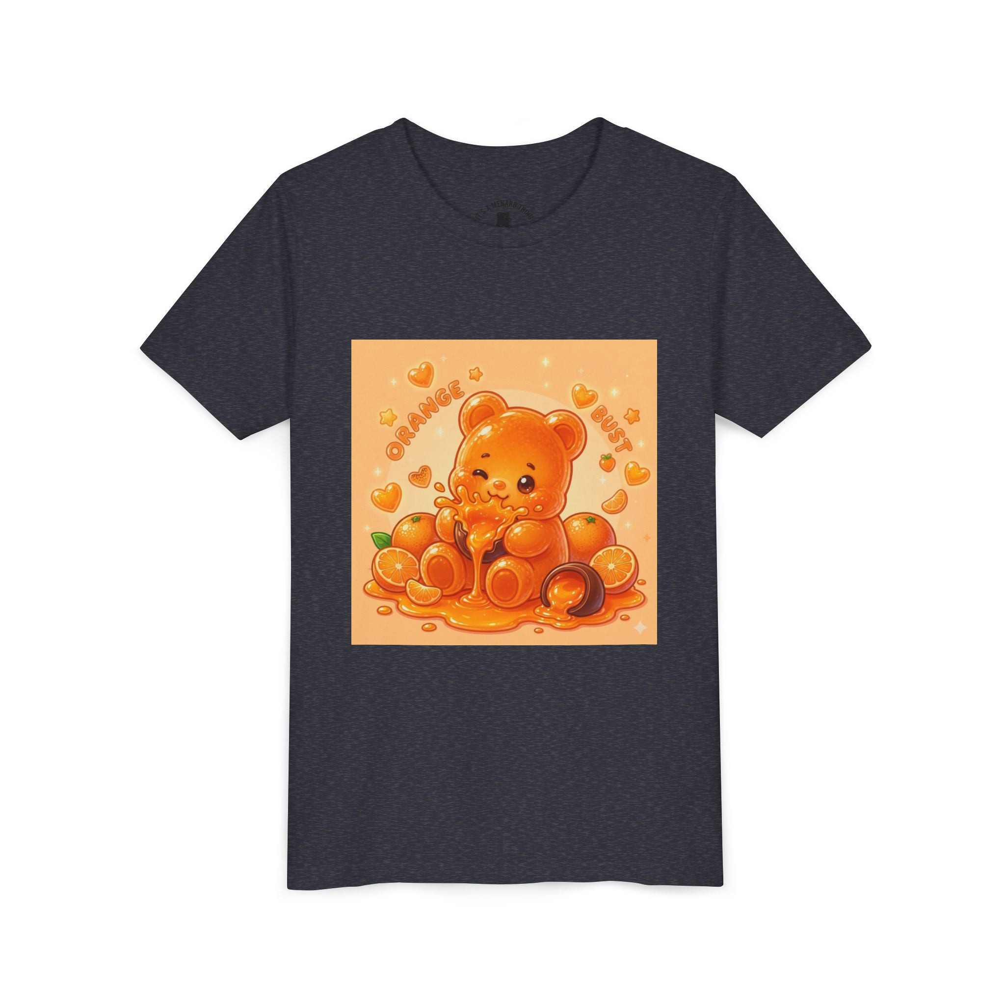 Gooey Orange Gummy Bear Graphic Tee for Kids