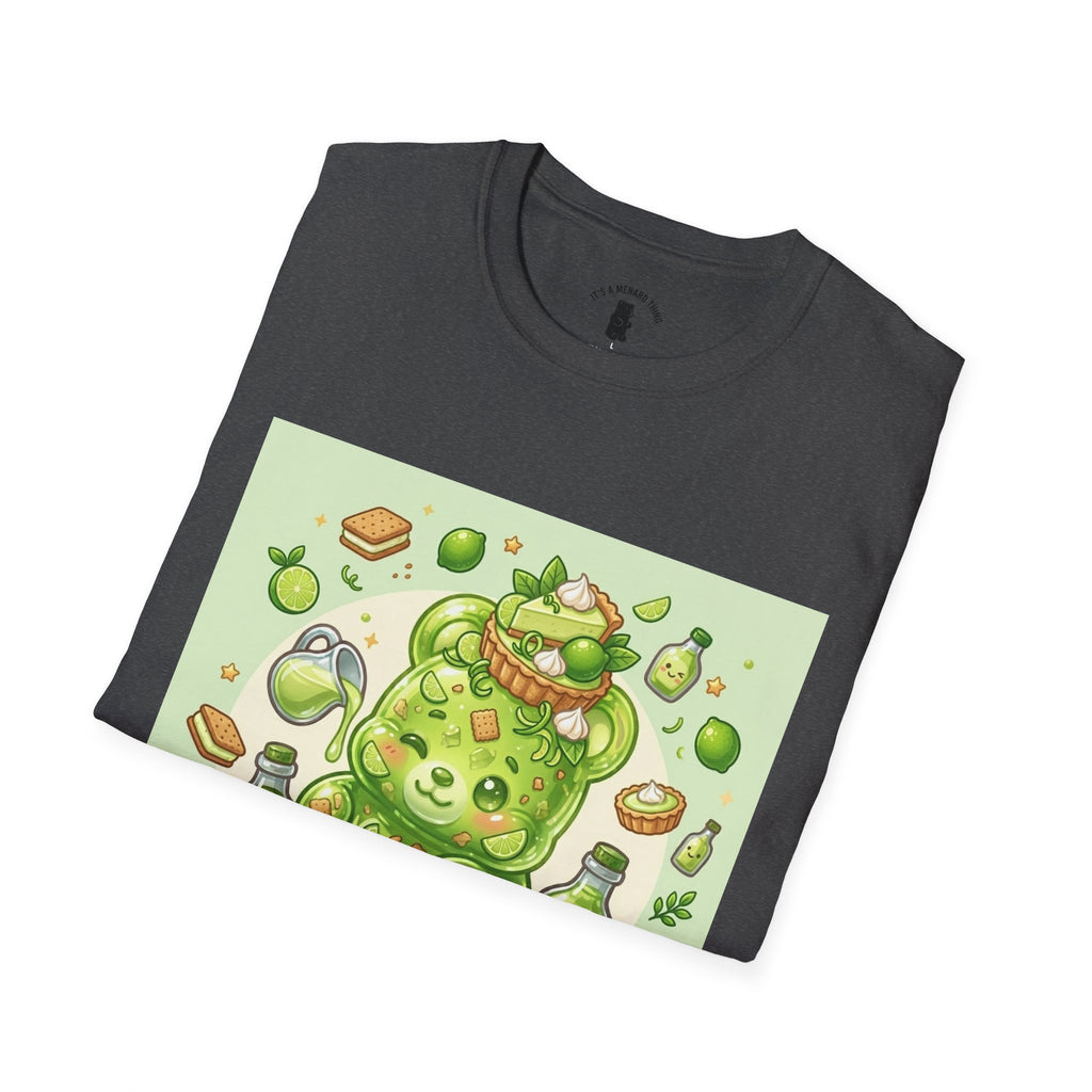 Keylime cream Pie, Exotic Gooey Gummy Bear — Kawaii Illustration T-Shirt