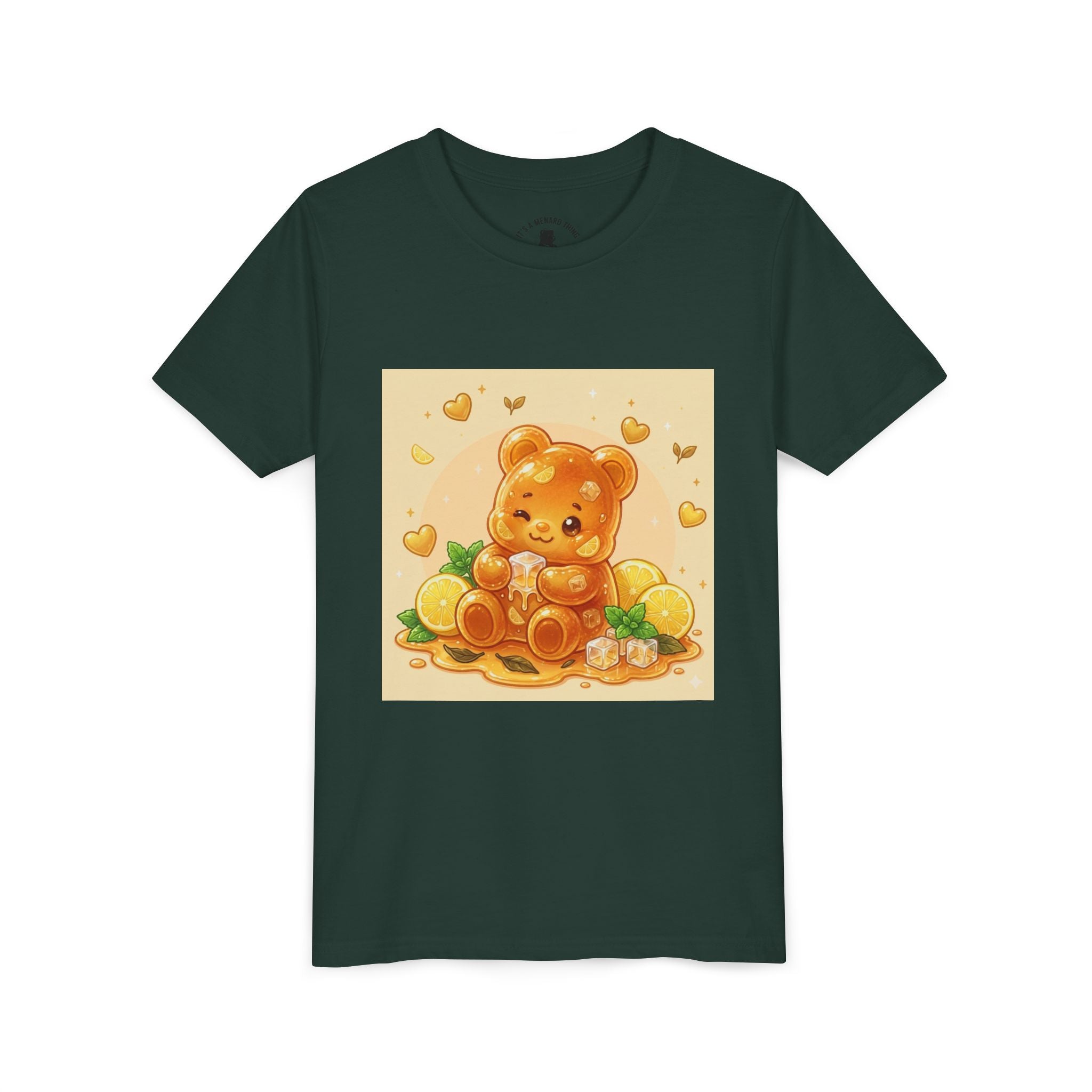 Honey Lemon Iced-Tea Gooey Gummy Bear Youth T-Shirt