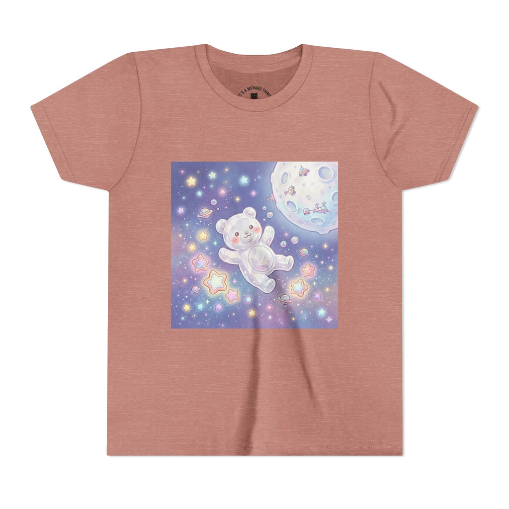 "Float Me to The Moon" Gooey White Crystal Gummy Bear Youth Tee