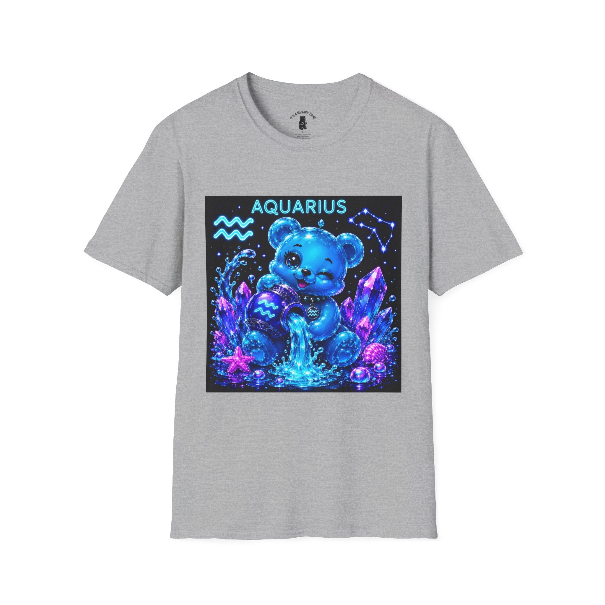 Aquarius Zodiac Astrology Oozy Bear Friend Special Addition- Graphic Shirt