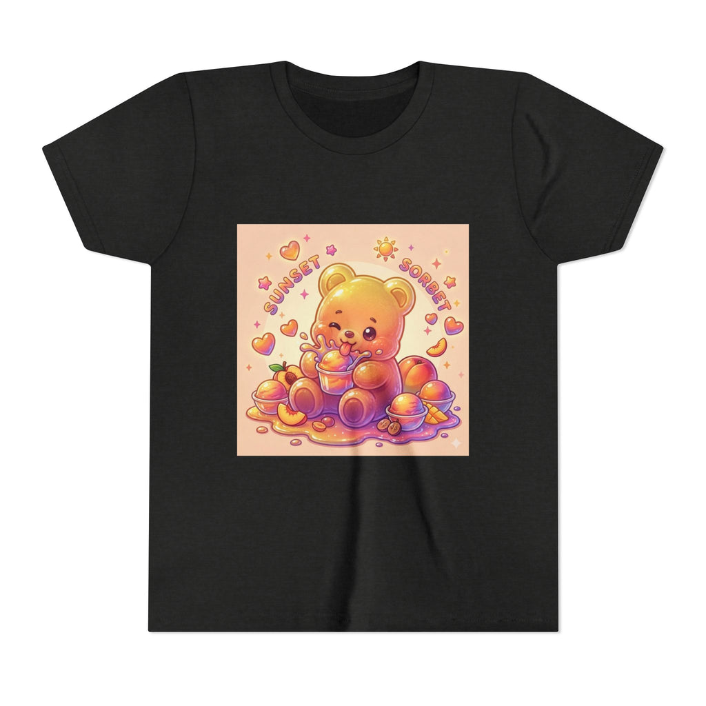 Sunny Peach Sorbet Gooey Gummy Bear Kids Graphic Shirt