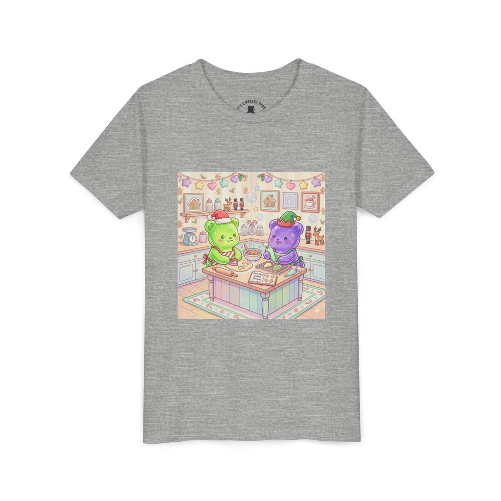 Gooey Gummies making Holiday Cookies T‑Shirt — Cute Pastel Kitchen Baking Design