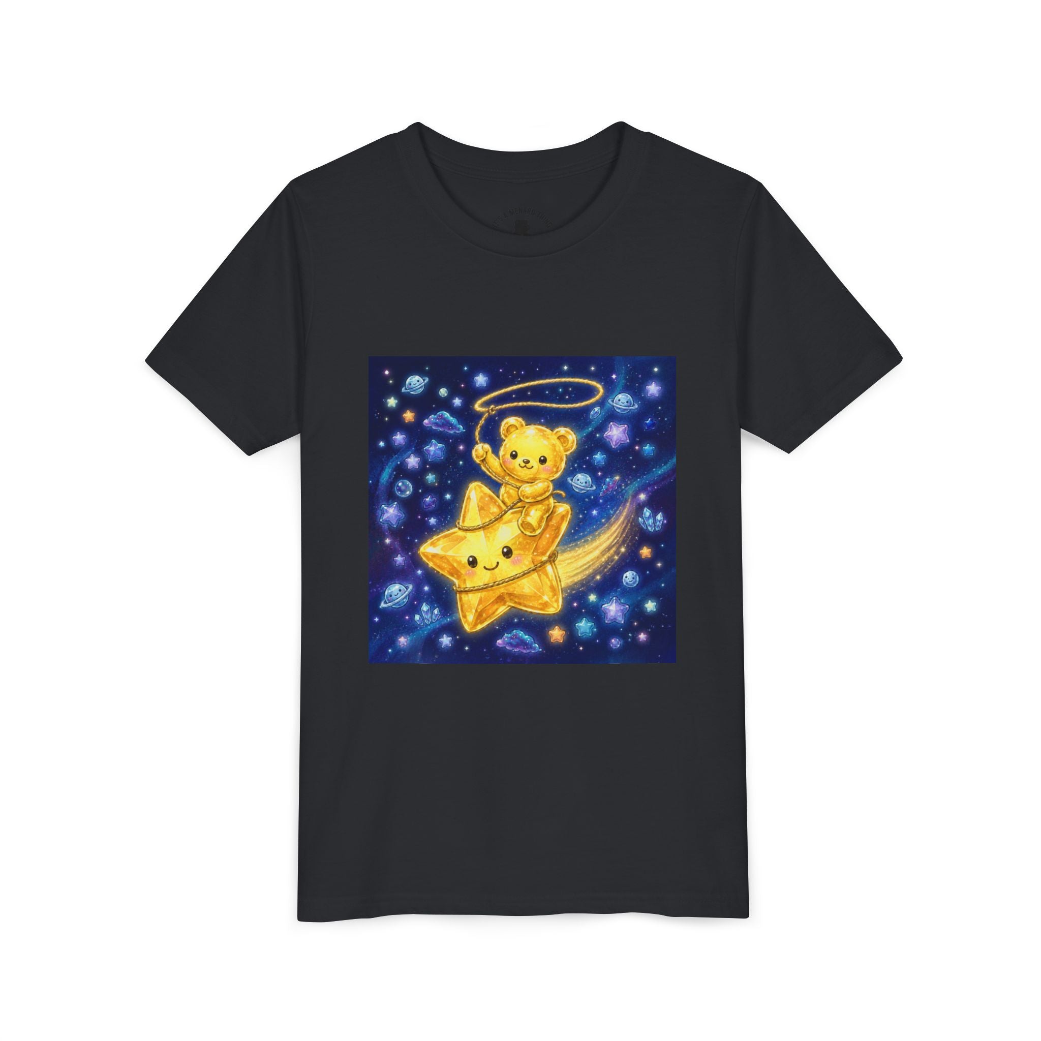 Rodeo, Giddy Up! Starlight Yellow Gooey Crystal Gummy Bear- Graphic T-Shirt