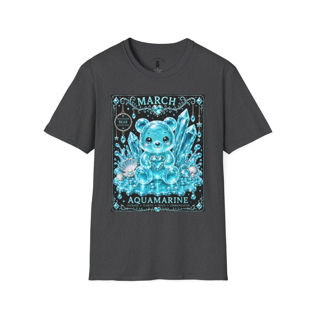 March, Aquamarine Birthstone Oozy Bear Gummy Special Addition- Graphic Shirt