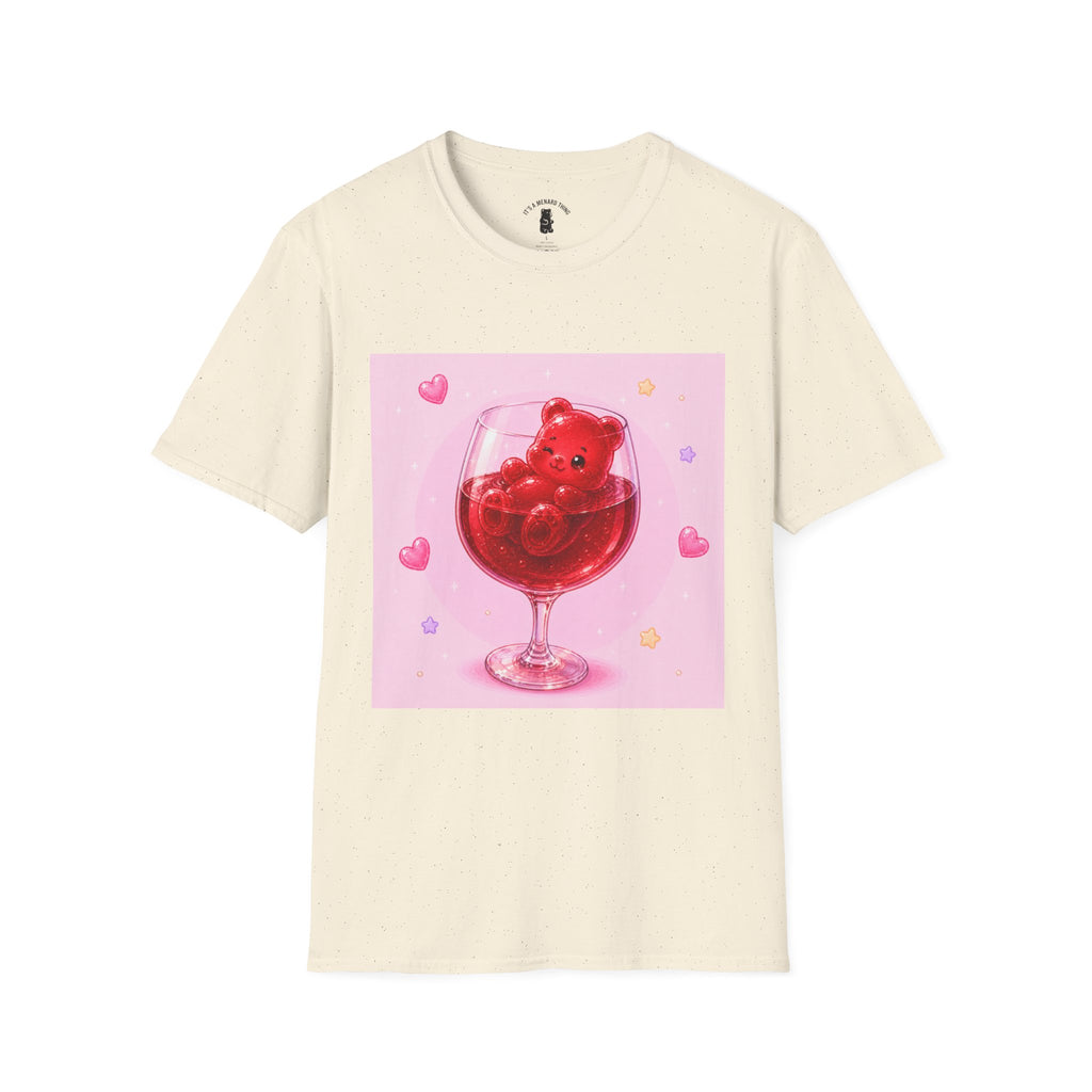 Red Wine Float, Ruby red Boozy Gooey Gummy Bear- Kawaii Graphic T-Shirt