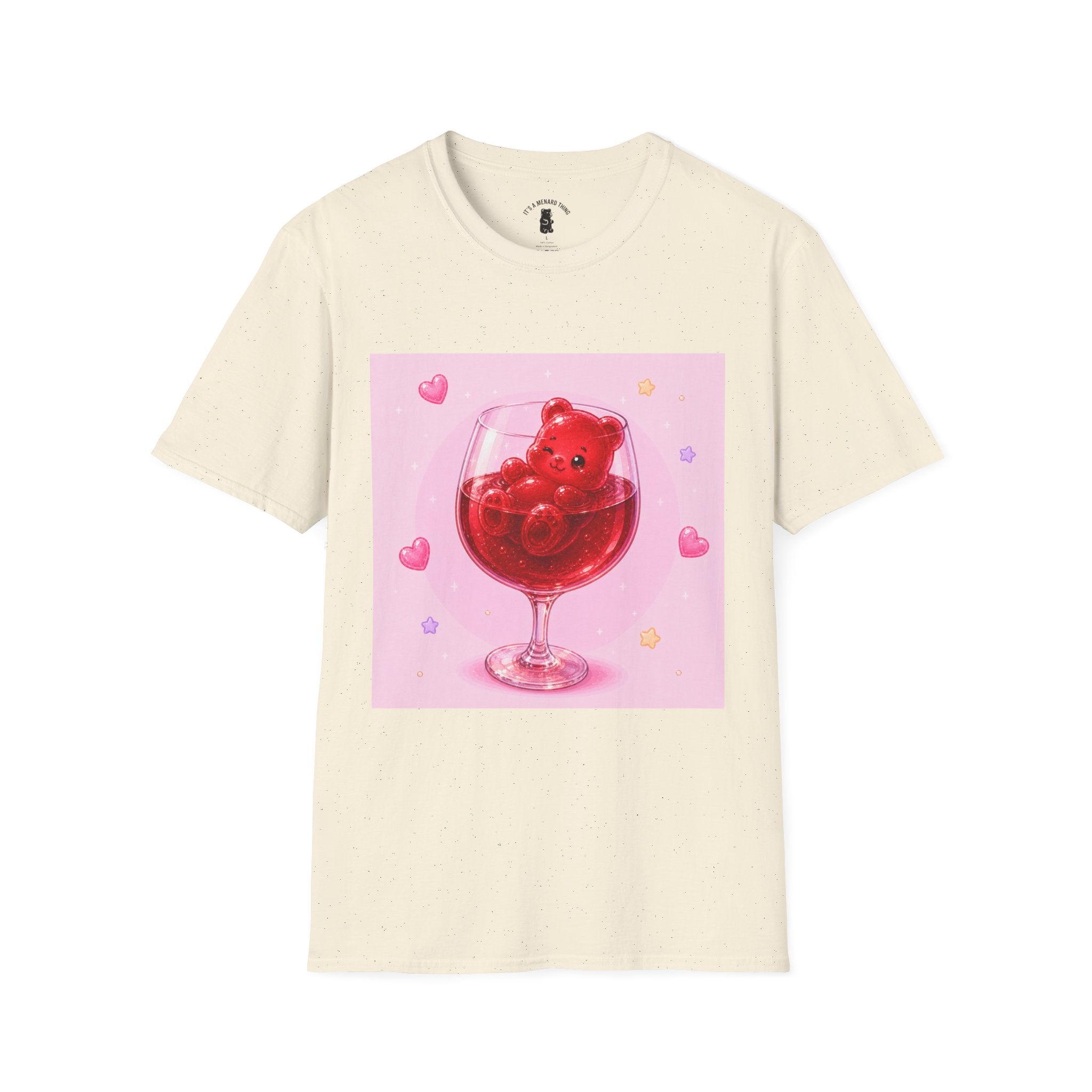 Red Wine Float, Ruby red Boozy Gooey Gummy Bear- Kawaii Graphic T-Shirt