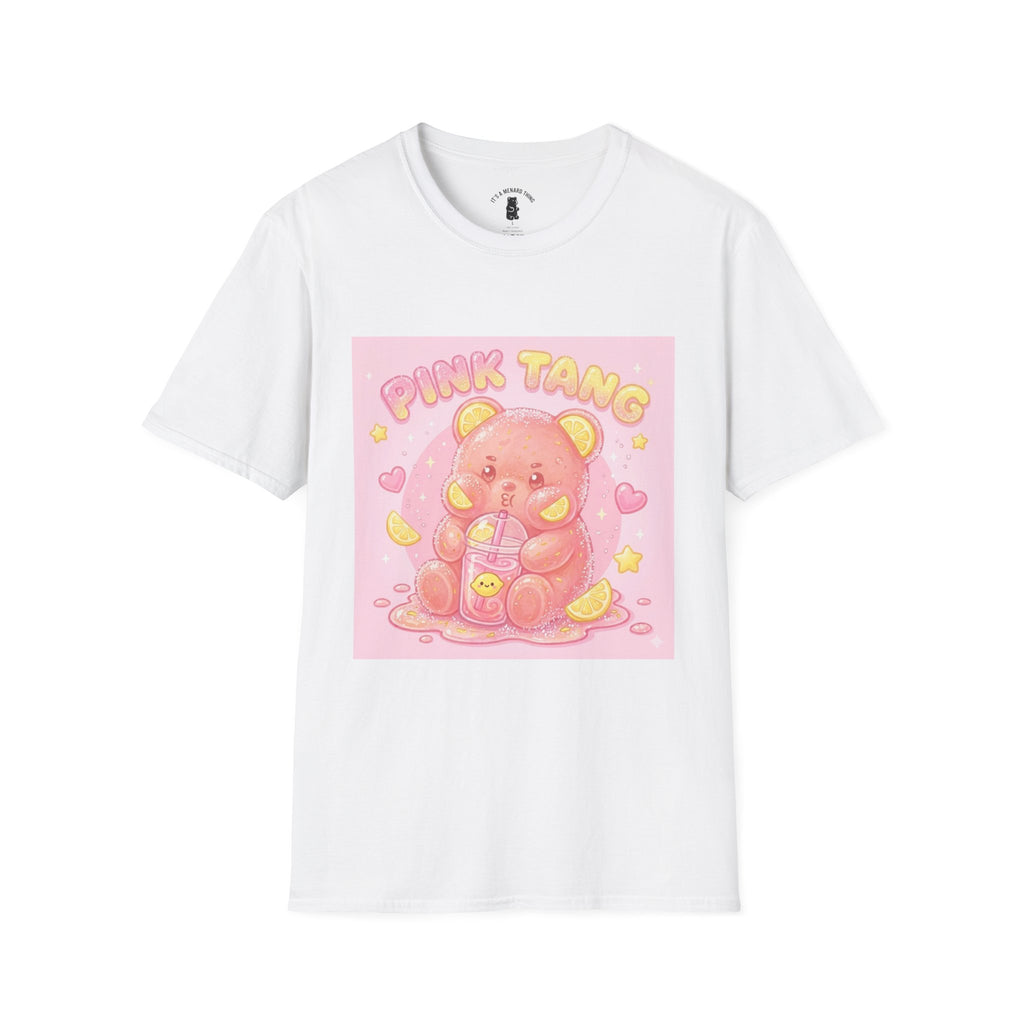 Pink Lemonaid Sour Gooey Gummy Bear T-Shirt -Kawaii Graphic Tee
