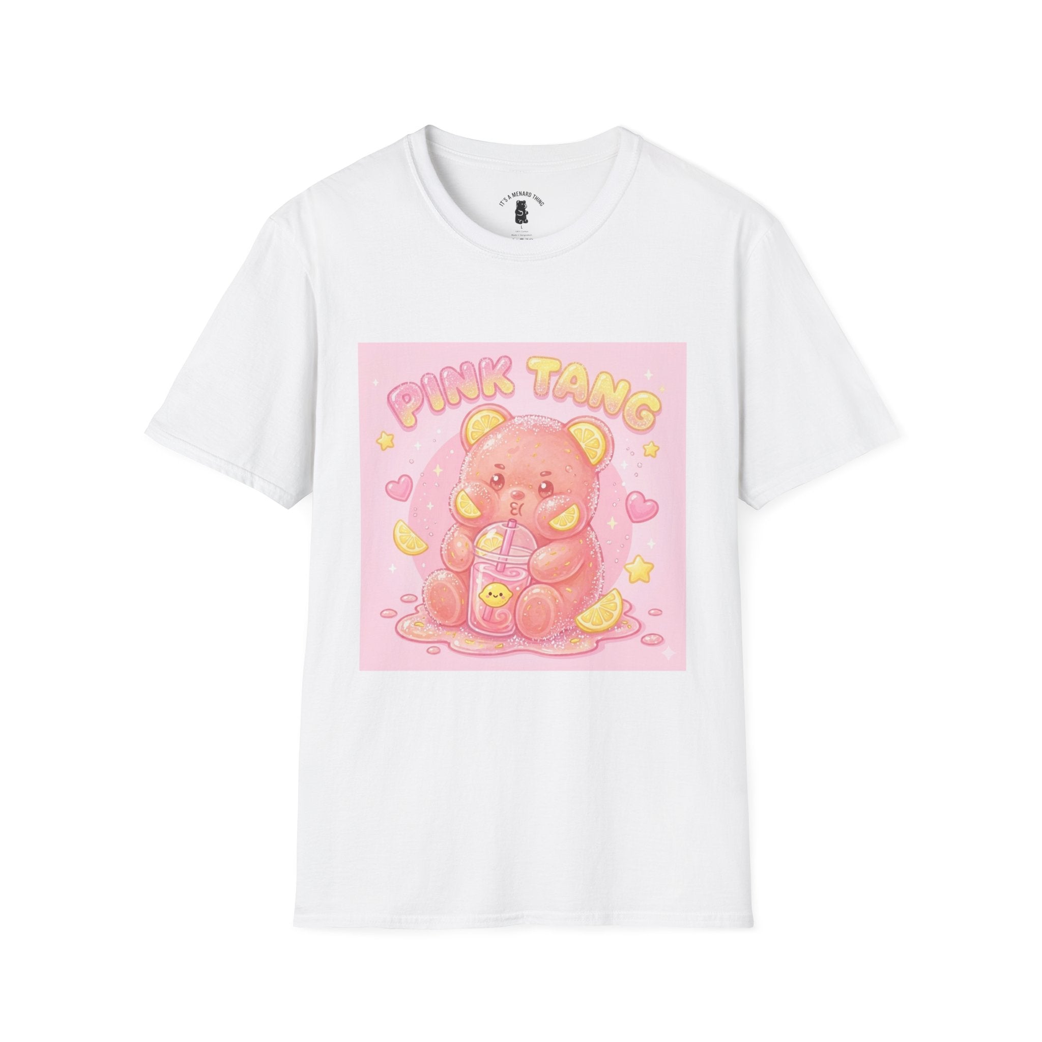 Pink Lemonaid Sour Gooey Gummy Bear T-Shirt -Kawaii Graphic Tee