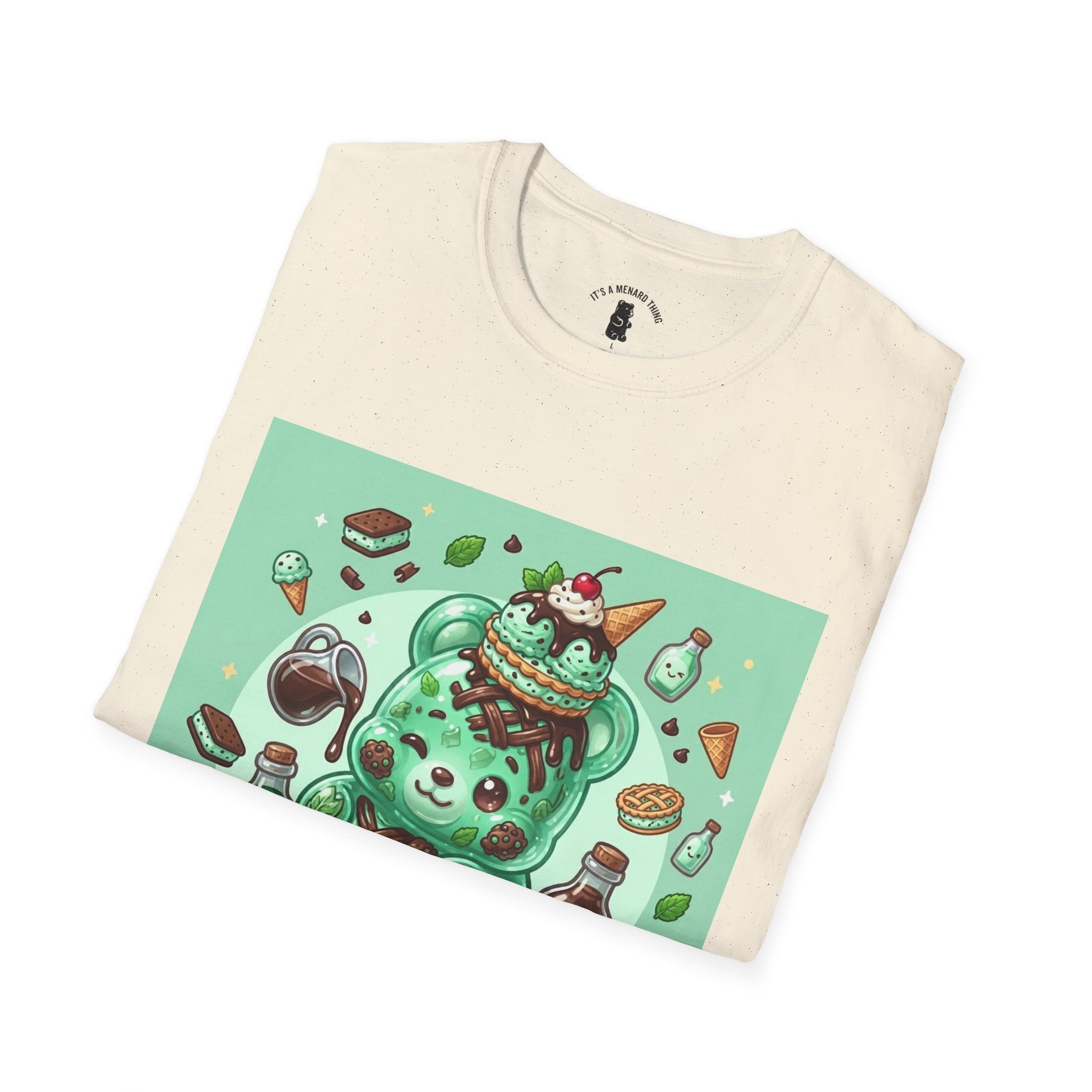 Mint Chip Ice Cream, Exotic Gooey Gummy Bear — Kawaii Graphic Tee