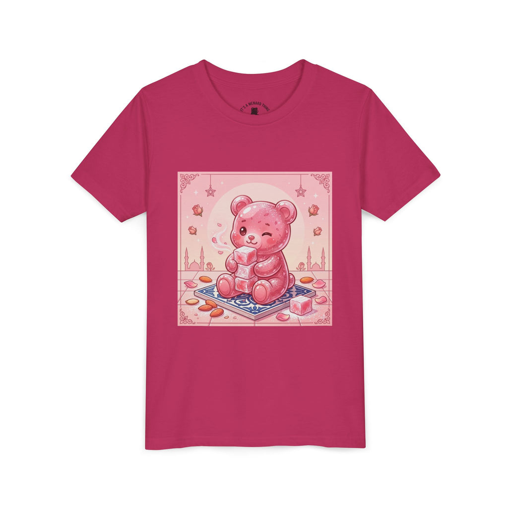 Turkish Delight Rose Water Gooey Gummy Bear- Illustration Youth T-Shirt