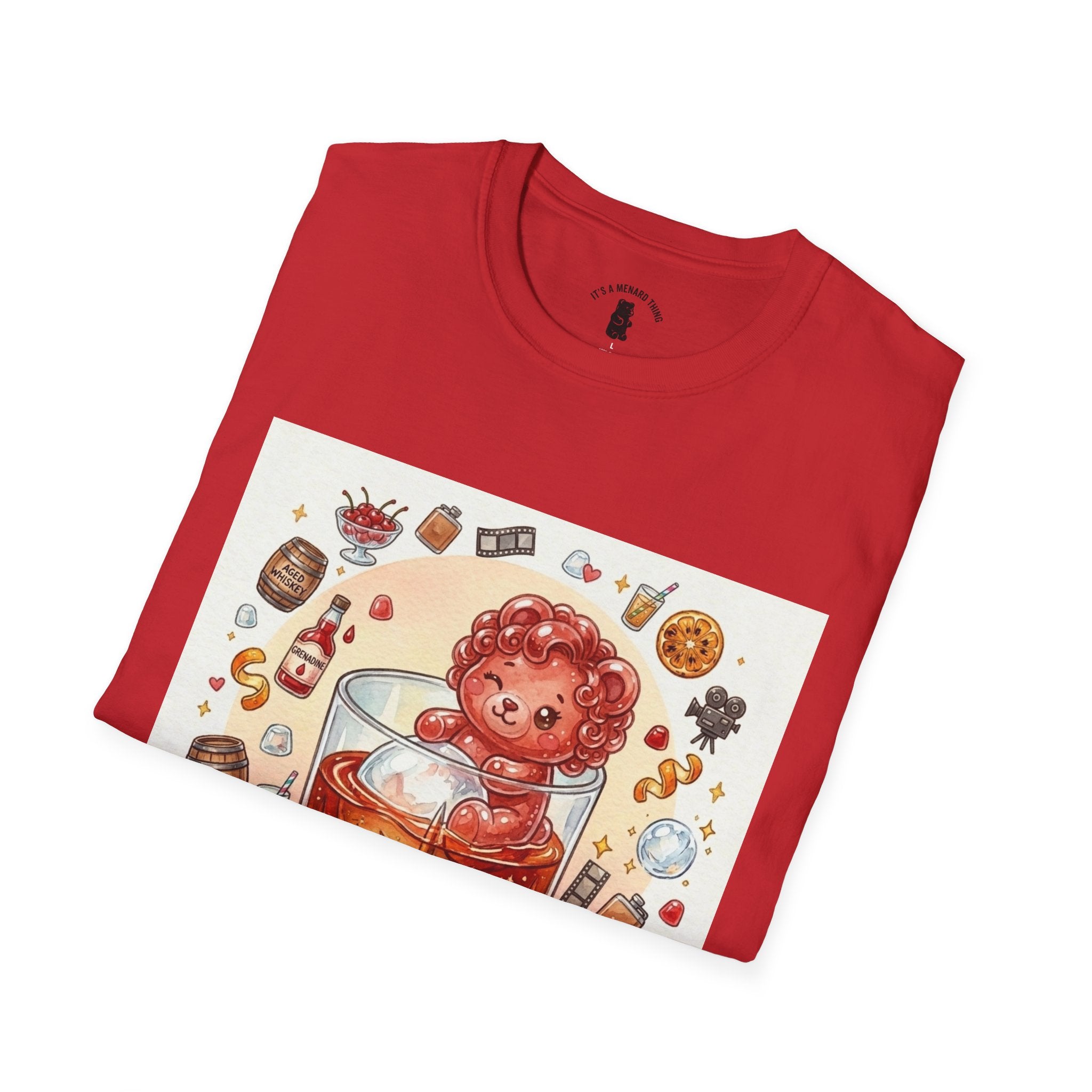 Shirley Temple Boozy Gooey Gummy Bear- Kawaii Graphic T-Shirt