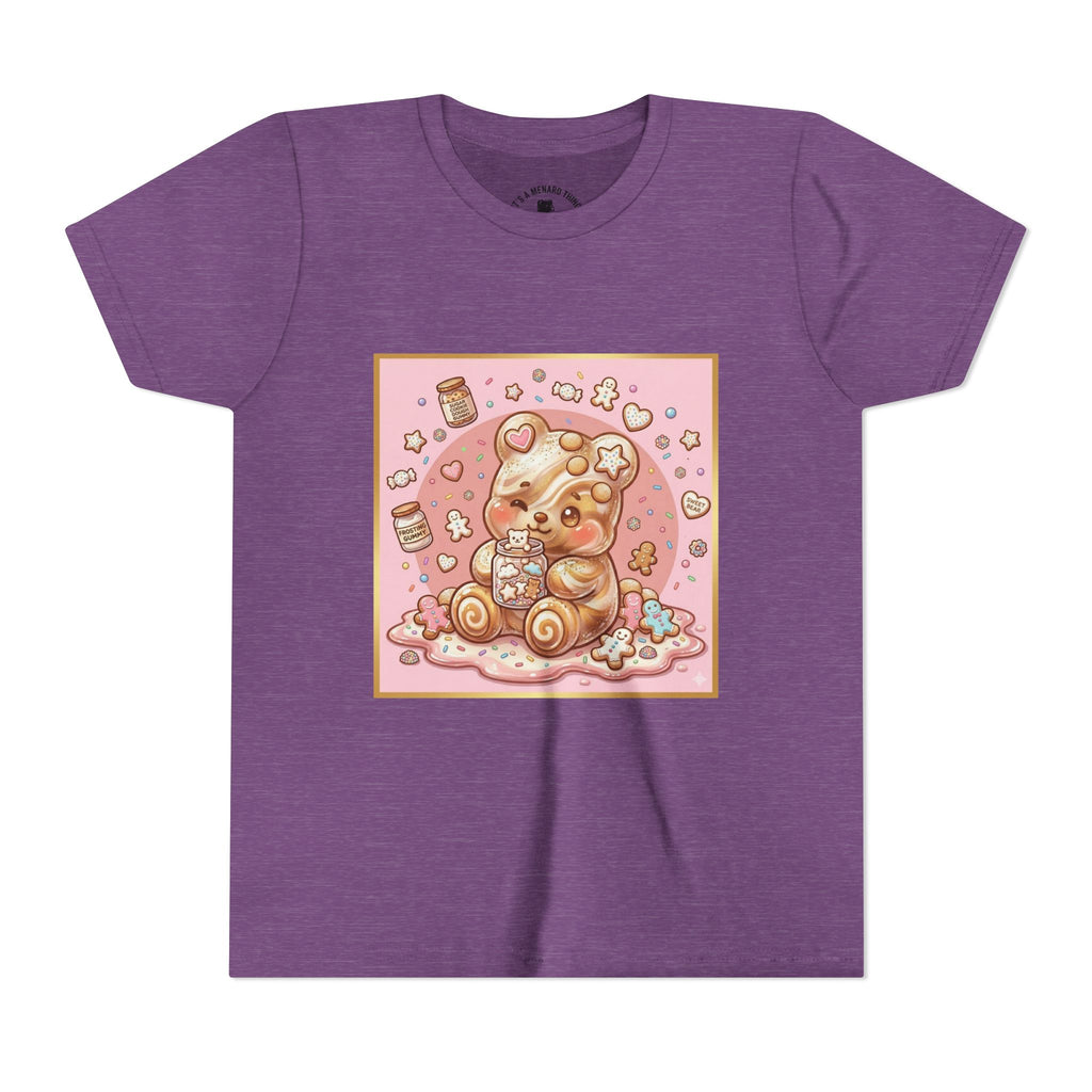 Sugar Frosted Holiday Cookie Gooey Gummy Bear Youth T-Shirt