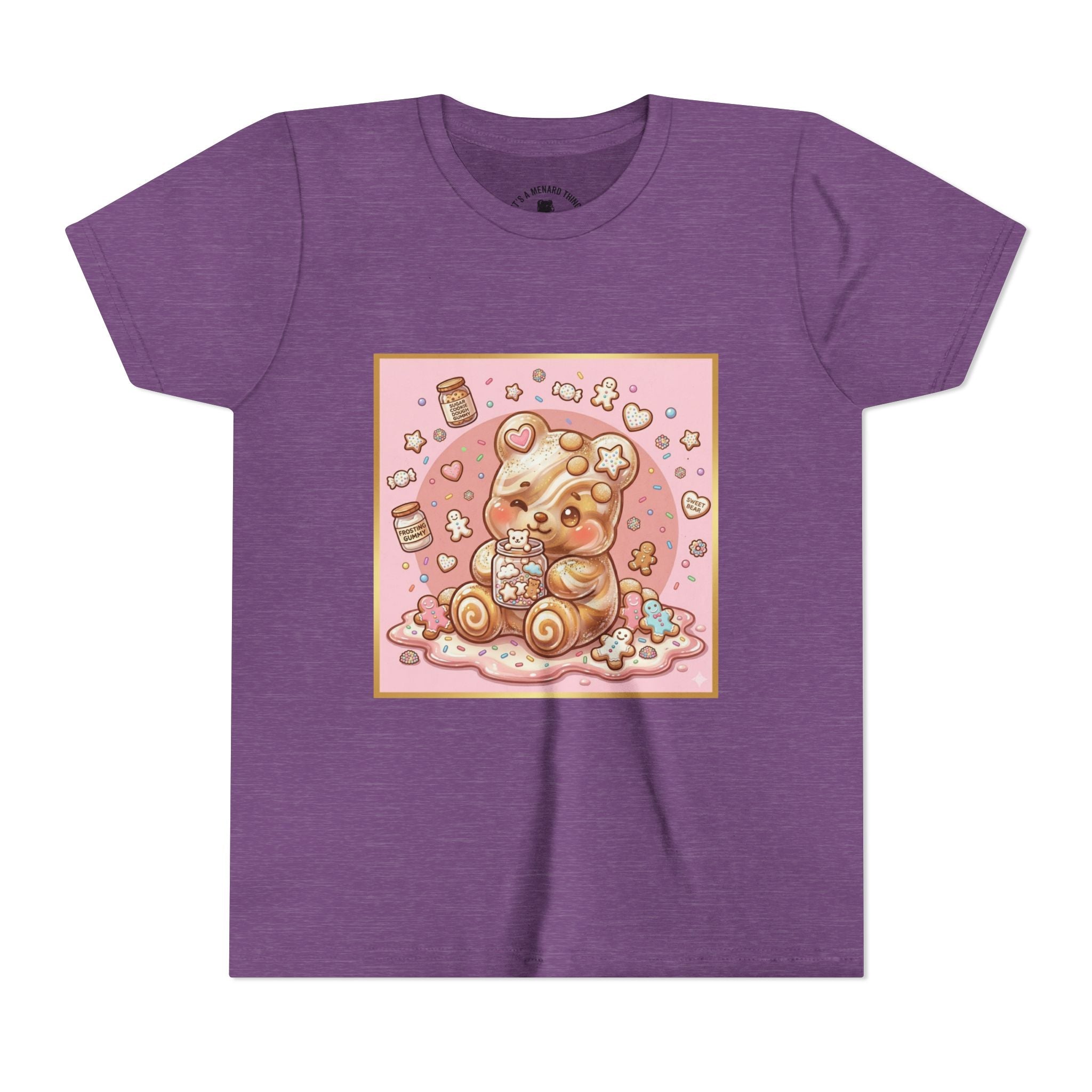 Sugar Frosted Holiday Cookie Gooey Gummy Bear Youth T-Shirt