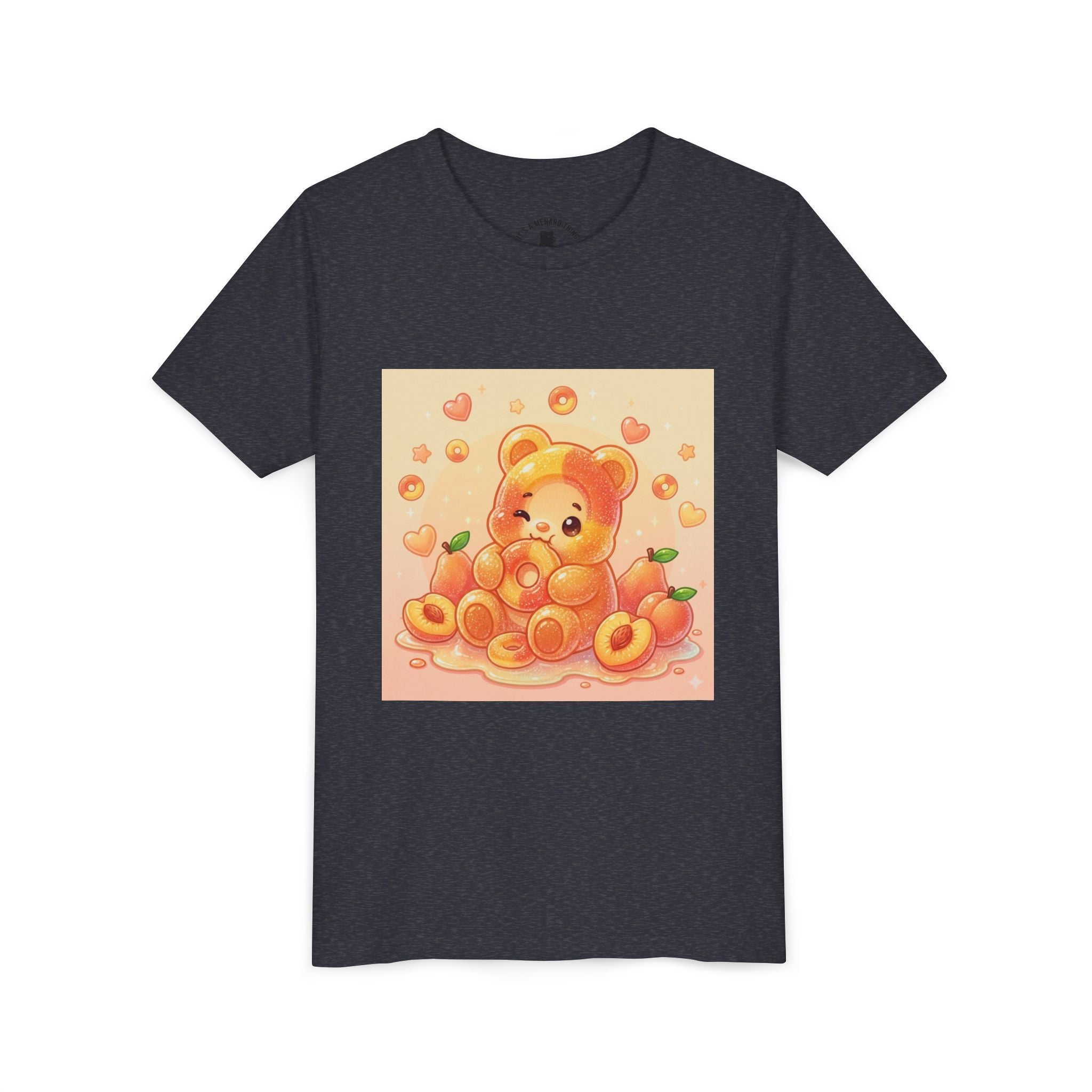 Peach Ring Gooey Gummy Bear Kids Short Sleeve Shirt