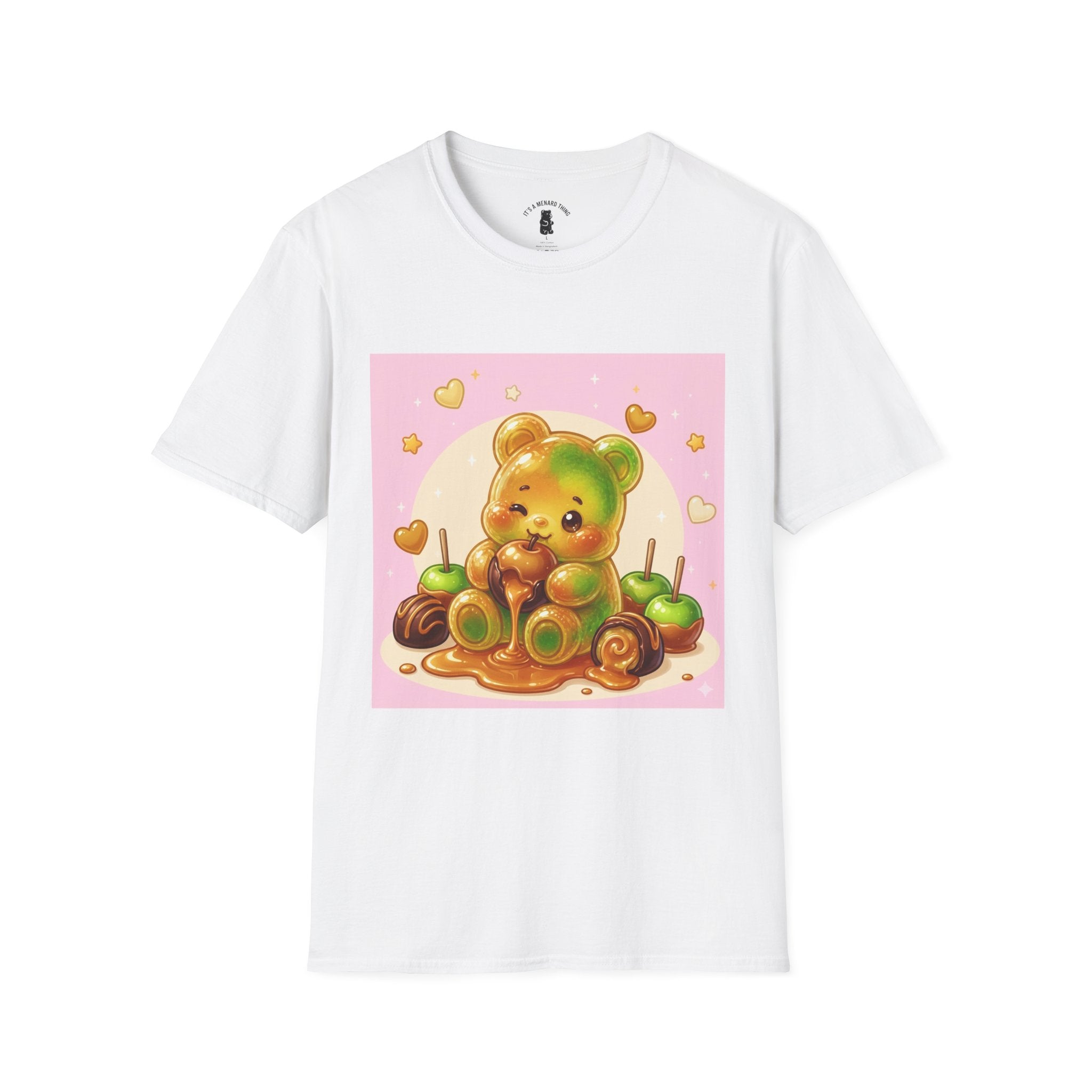 Caranel Apple Gooey Gummy Bear Candy T-Shirt — Sweet Illustration