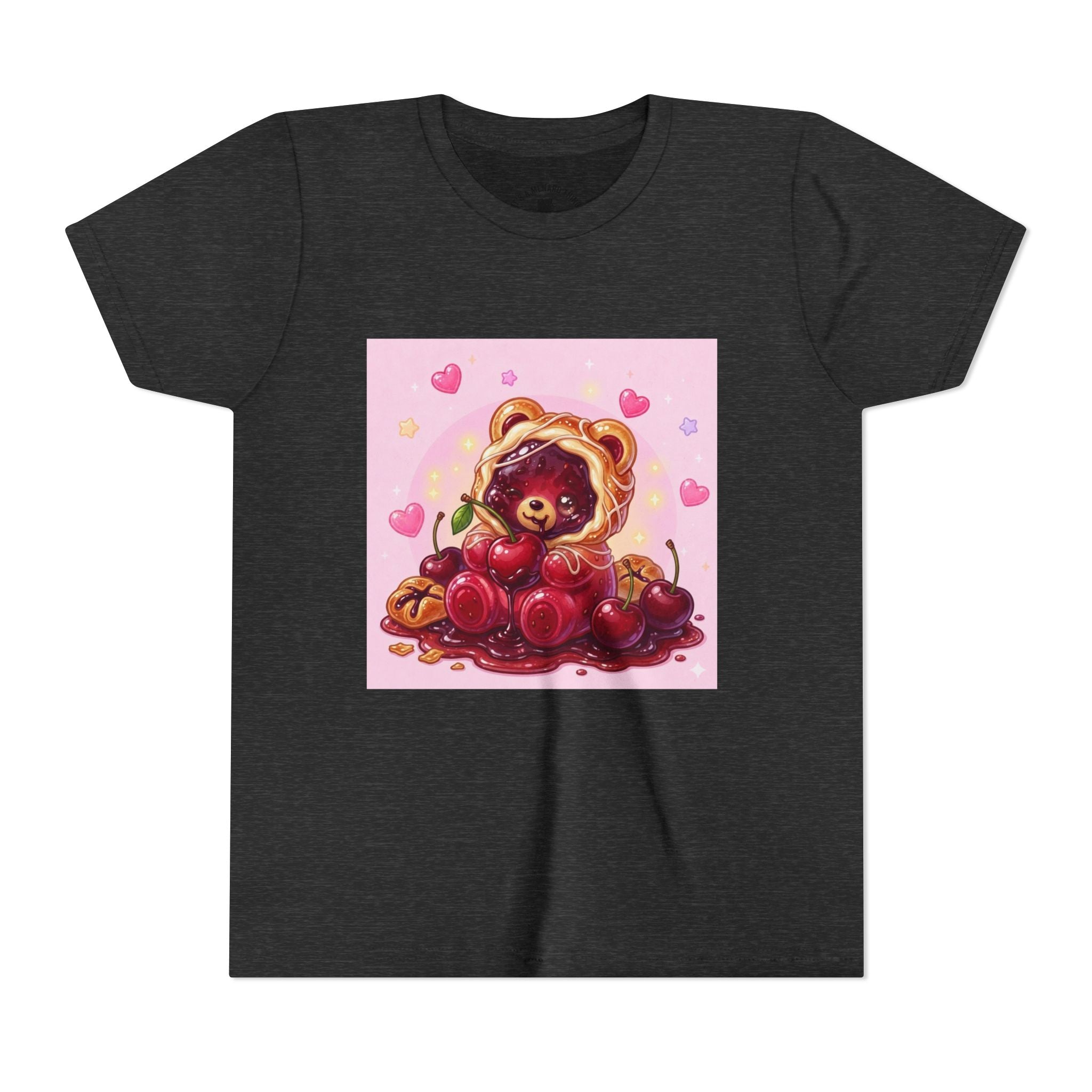 Cherry Danish Gooey Gummy Bear Graphic Youth T-Shirt