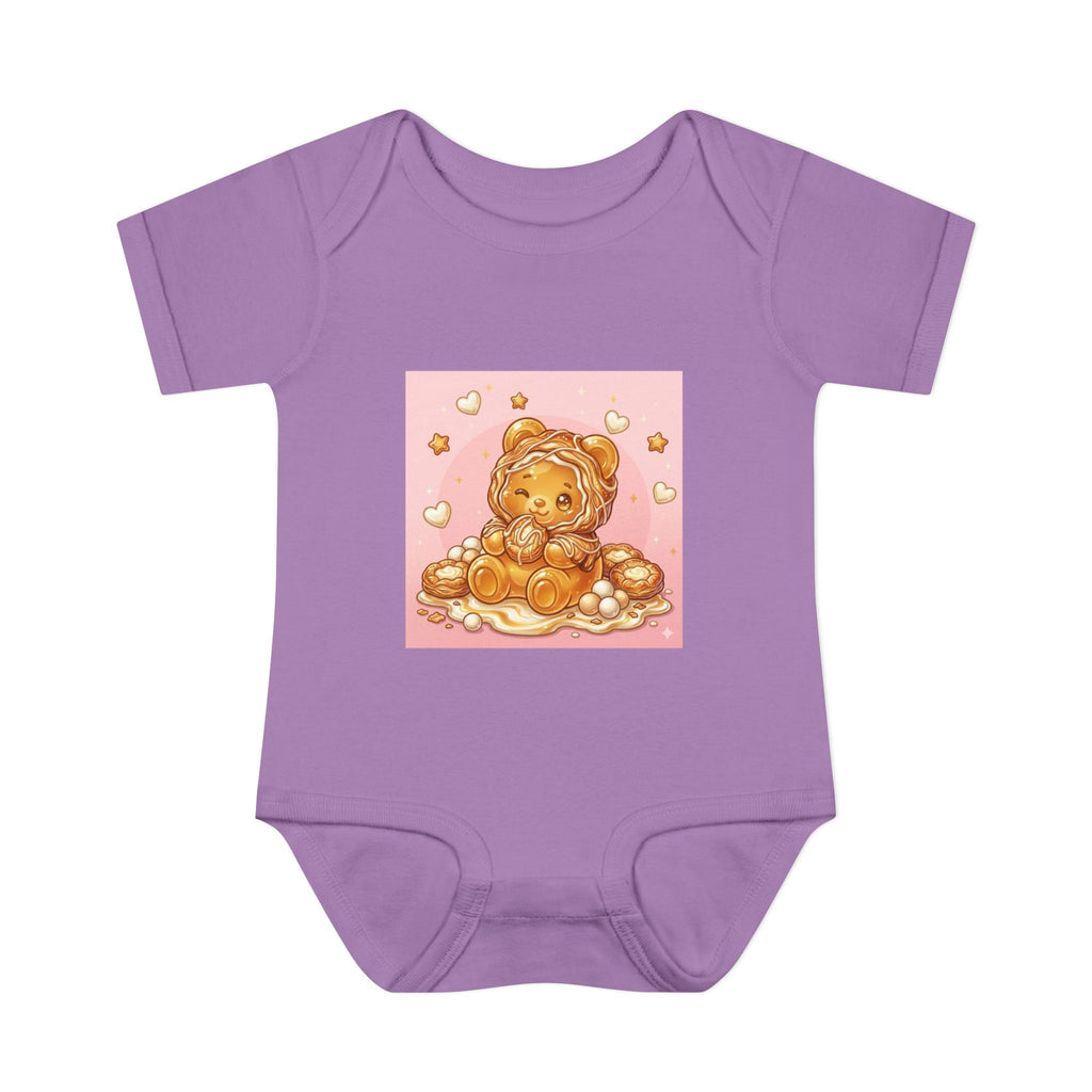 Cheese Danish Gooey Gummy bear in Puff PJs- Baby Onesie