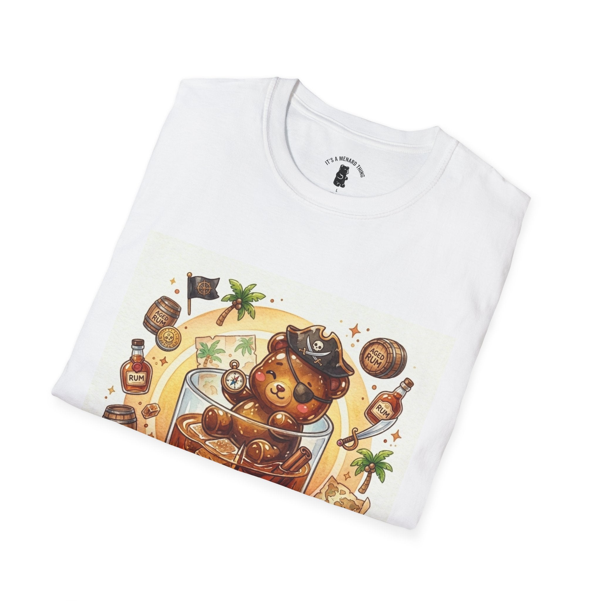Yo-Ho Pirates Rum! Boozy Gooey Gummy Bears- Kawaii Graphic T-Shirt