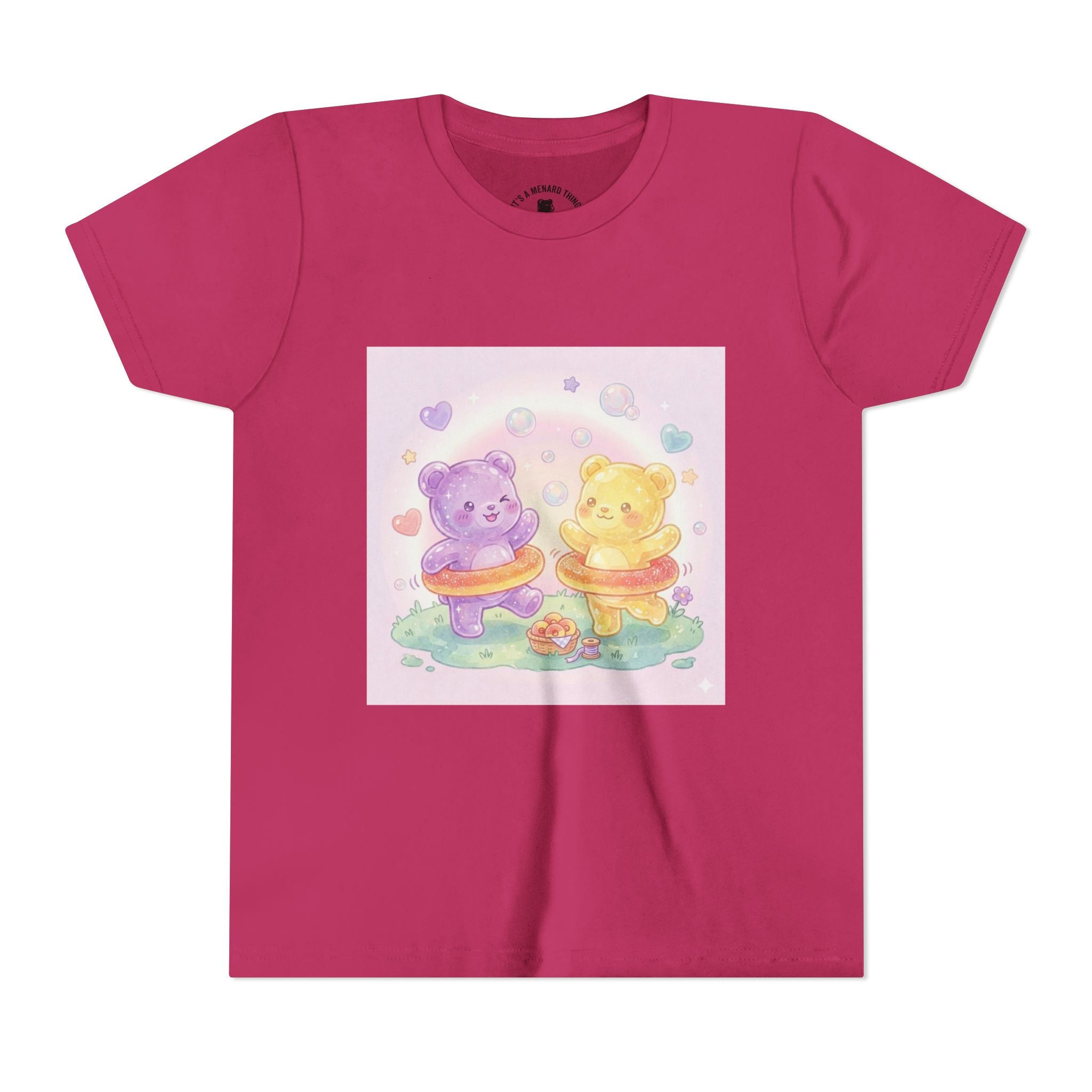 Friendship Peach ring Hula-Hoop Gooey Gummies- Graphic Kids T-Shirt