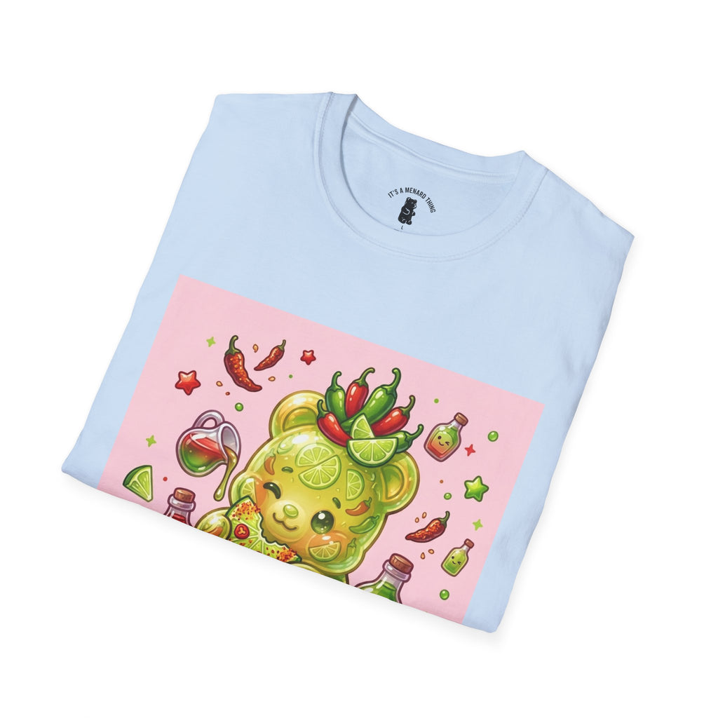 Adorable sweet Chili Lime, Exotic Gooey Gummy Bear— Kawaii Graphic T-Shirt
