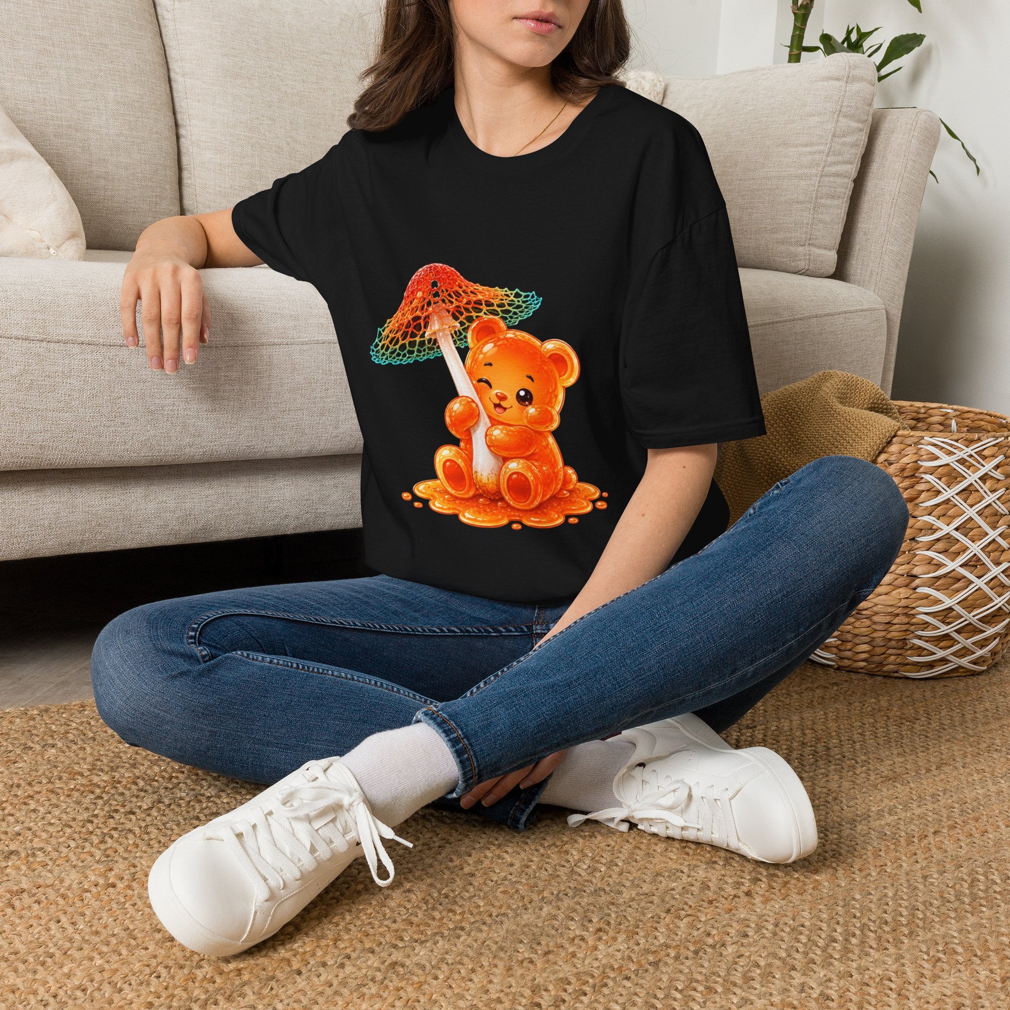 Rare Orange and Green Mushroom, Oozy Bear Gummy Friend Special- Graphic Shirt