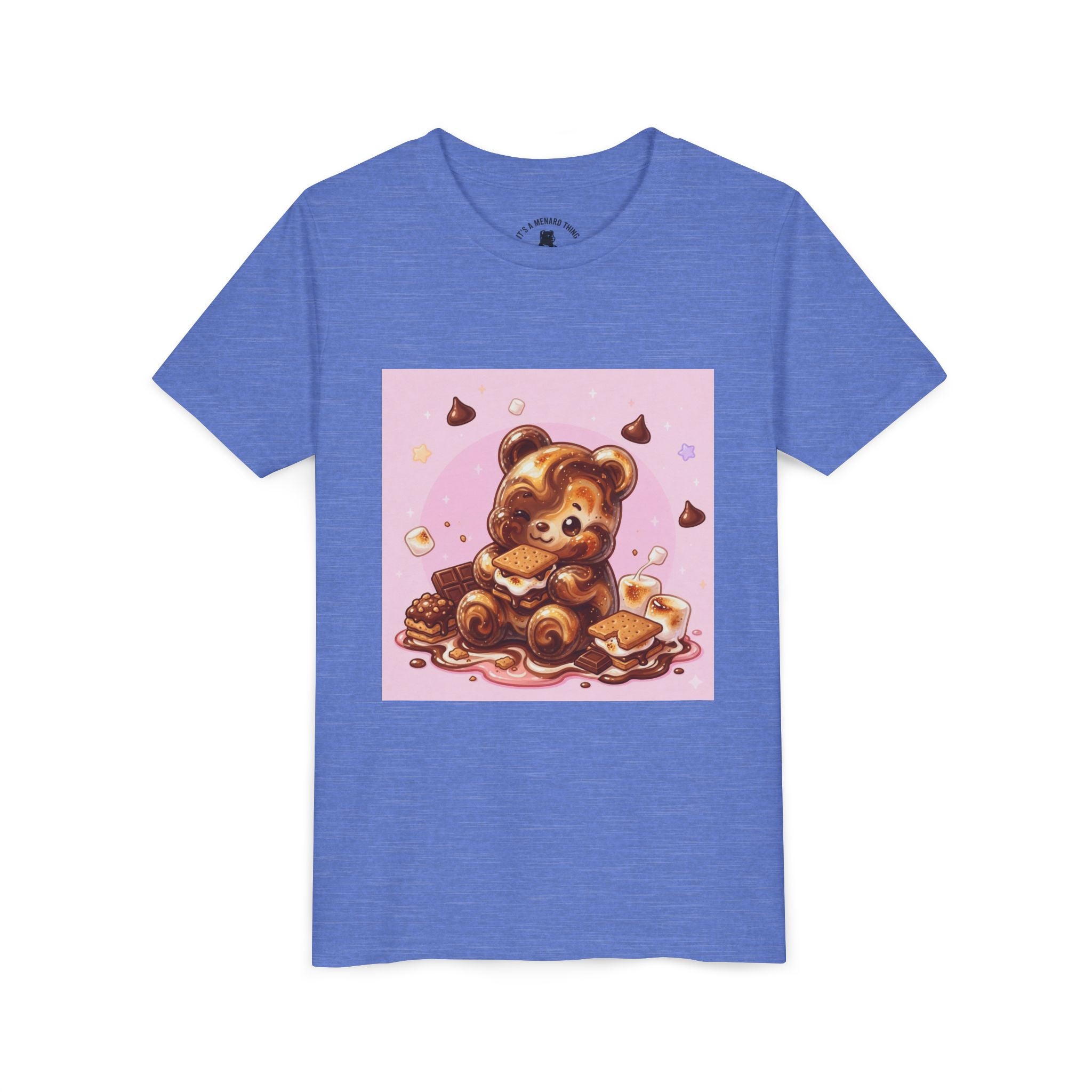 Chocolate, Marshmello S'more Gooey Fudge Gummy Bear Dessert Graphic Tee
