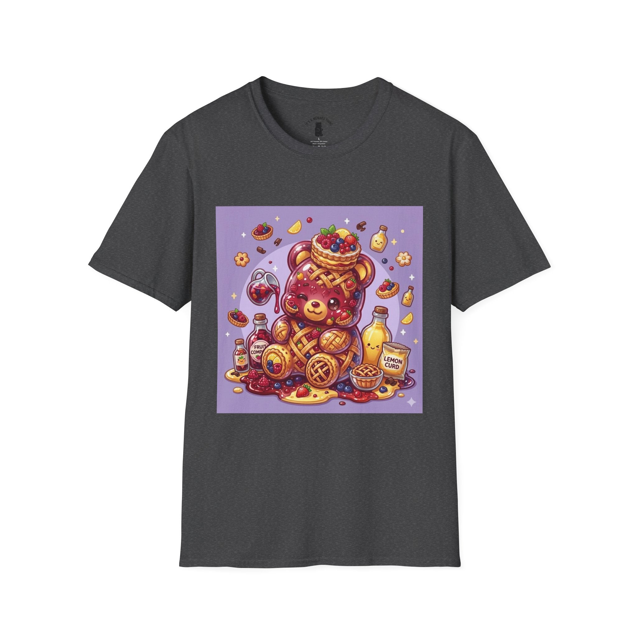 Mixed Berry Tart, Exotic Gooey Gummy Bear — Kawaii Graphic T-Shirt