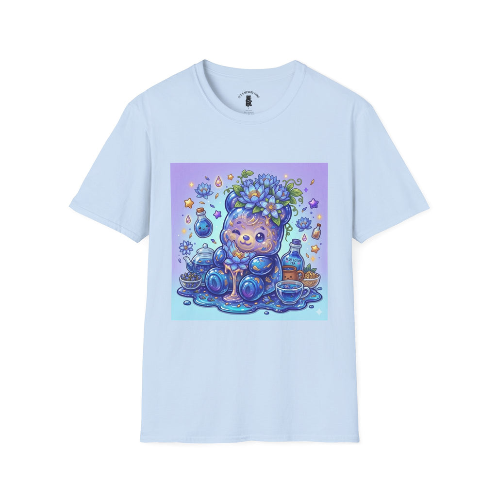 Blue Lotus Tea, Exotic Gooey Gummy Bear — Kawaii Graphic T-Shirt