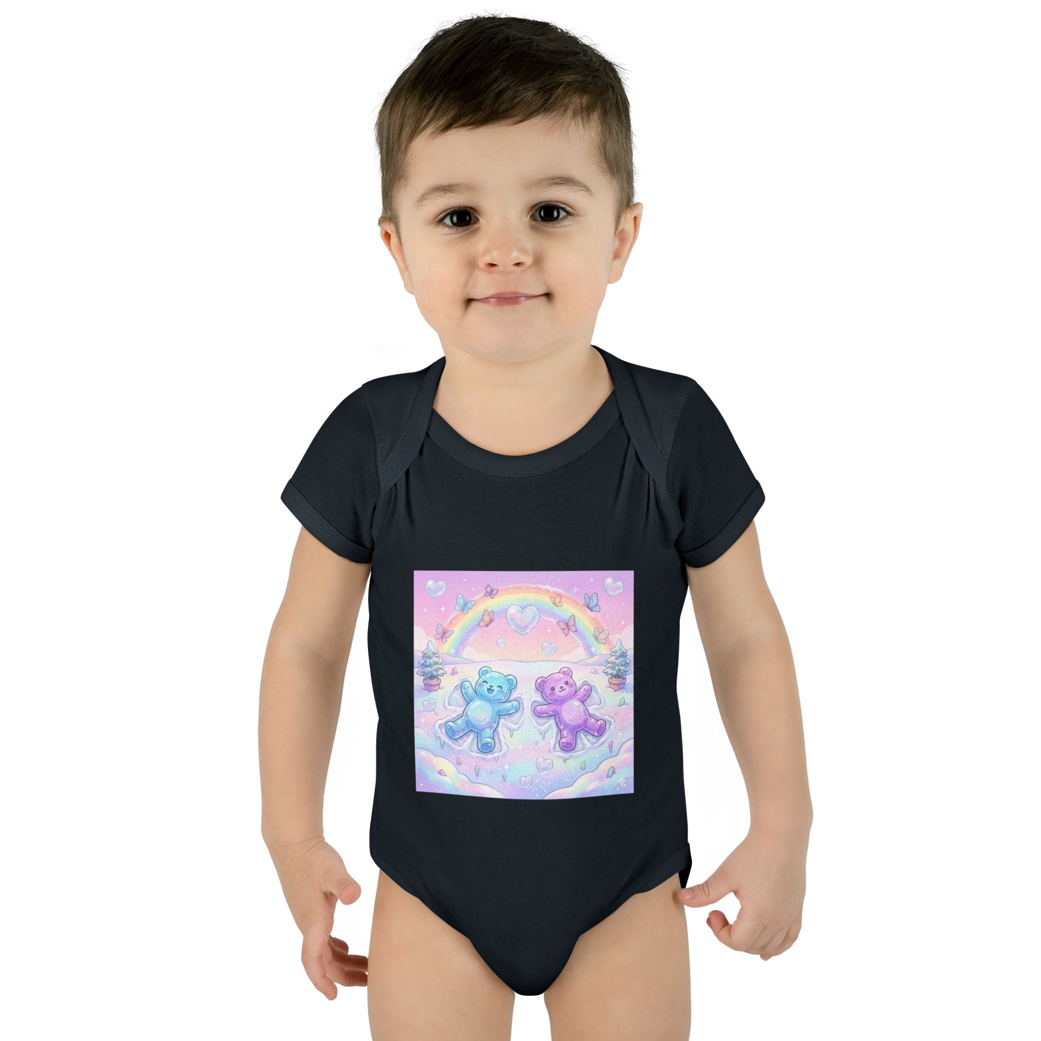Twin Snow Angel Gooey Gummy Bears Infant Bodysuit — Cute Baby Onesie