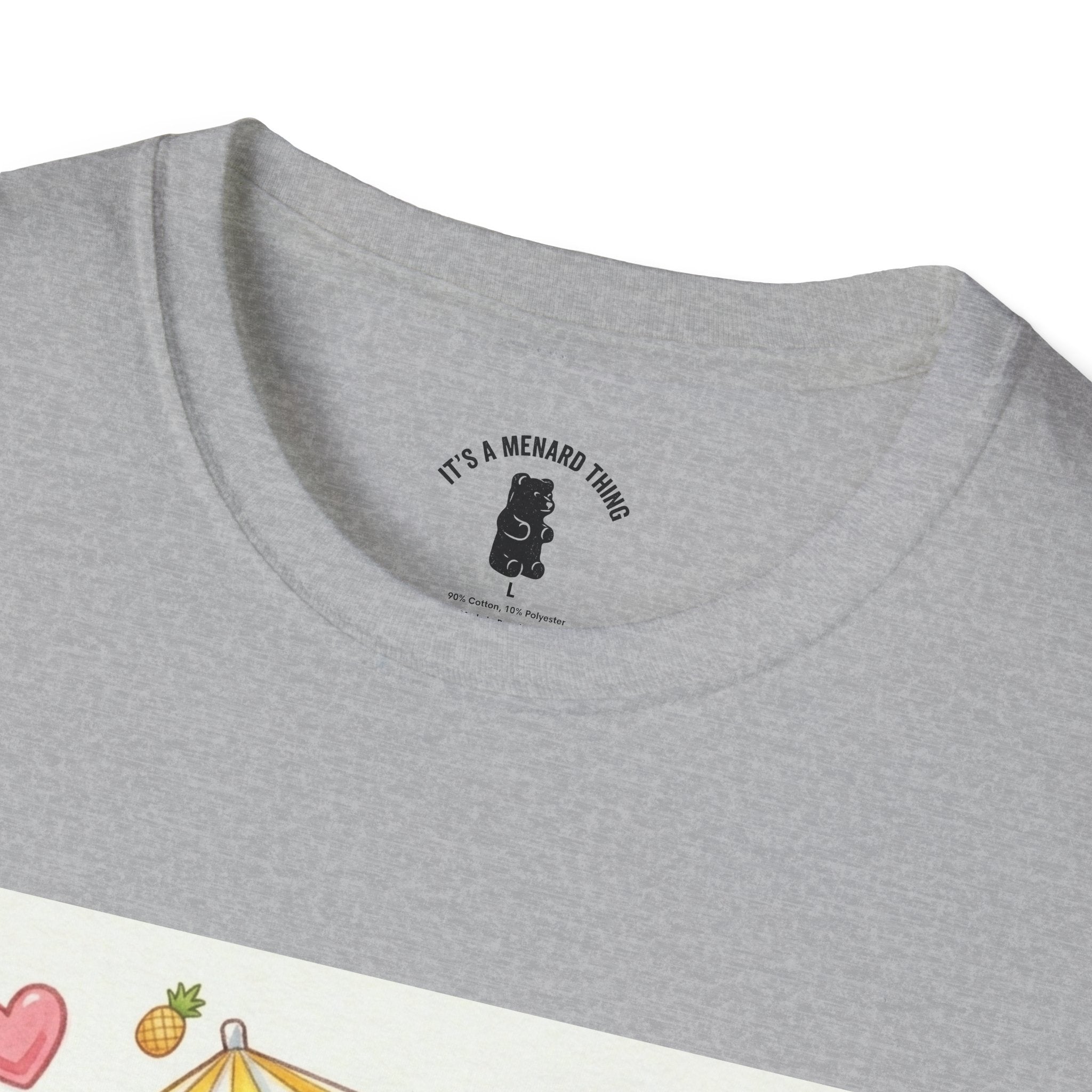 Pina Colada on the Beach, Boozy Gooey Gummy Bear- Kawaii Graphic T-Shirt