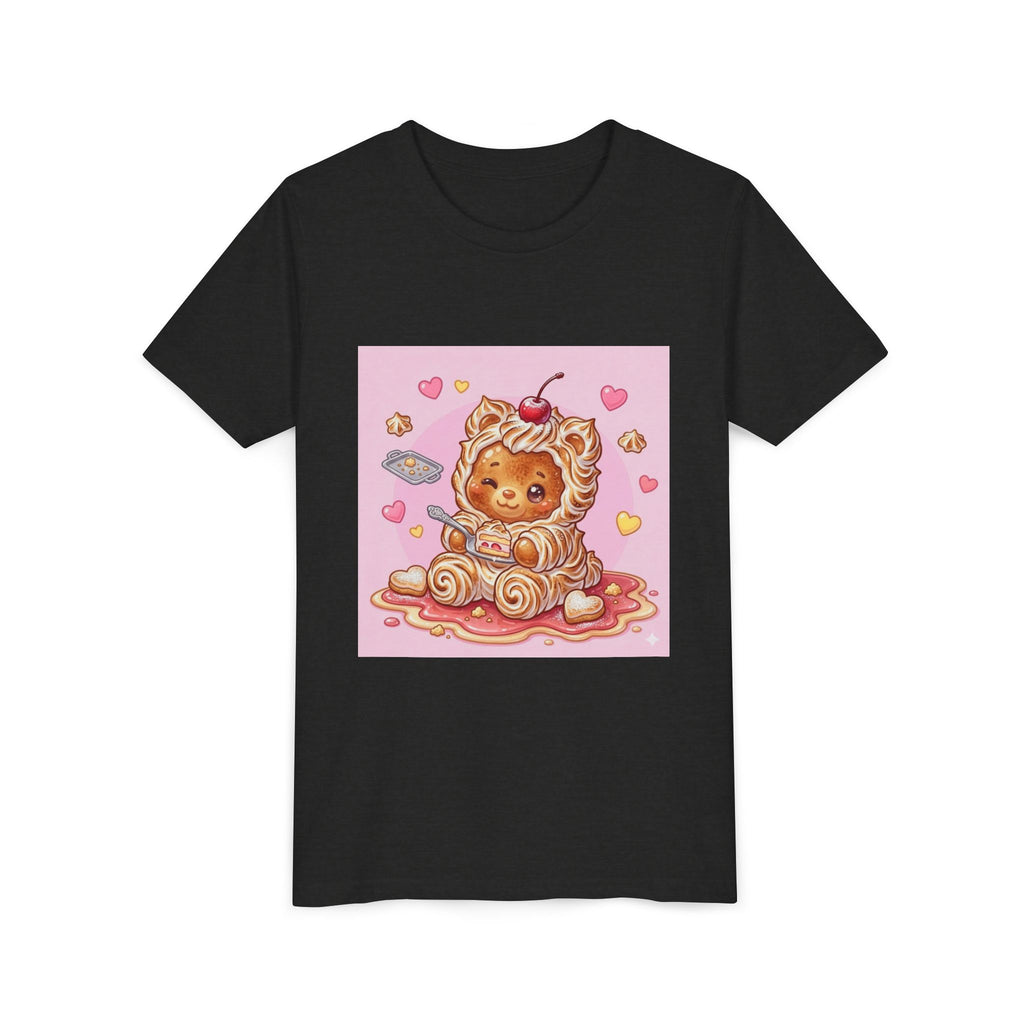 Kawaii Baked Alaska Dessert Gooey Gummy Bear- Kids Tee