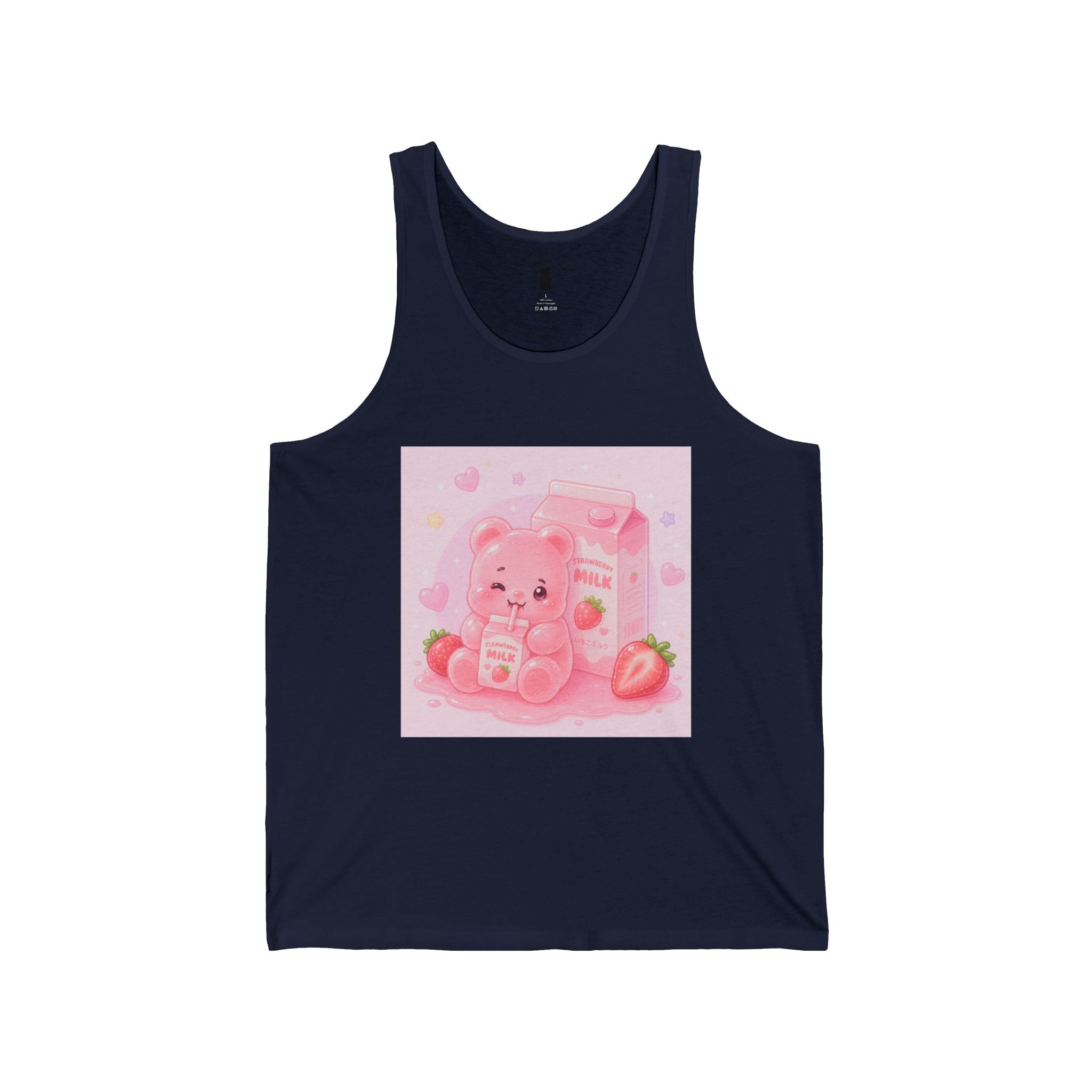 Strawberry Milk Pink Gooey Gummy Bear — Cute Pastel Graphic T-Shirt