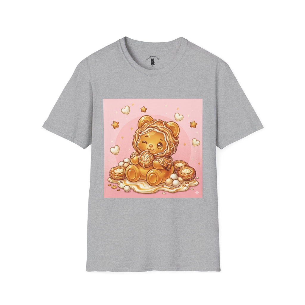 Cute Cheese Danish Gooey Gummy Bear — Kawaii Graphic T-Shirt