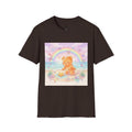 Cute Beach Teddy T-Shirt — Rainbow Seashells & Starfish Graphic Tee