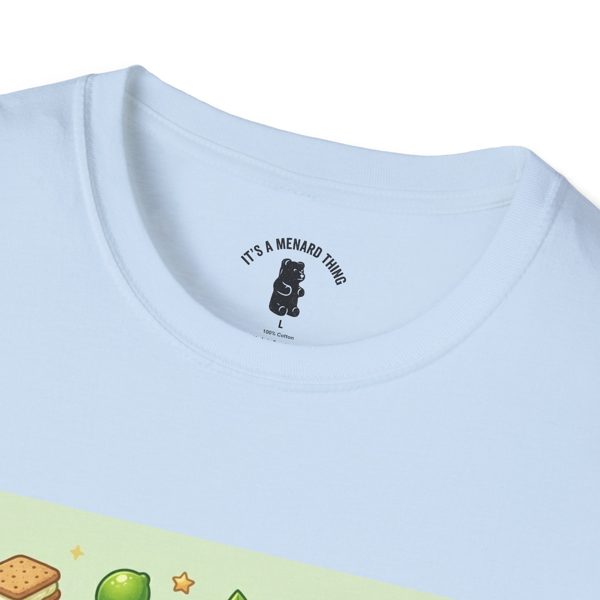 Keylime cream Pie, Exotic Gooey Gummy Bear — Kawaii Illustration T-Shirt