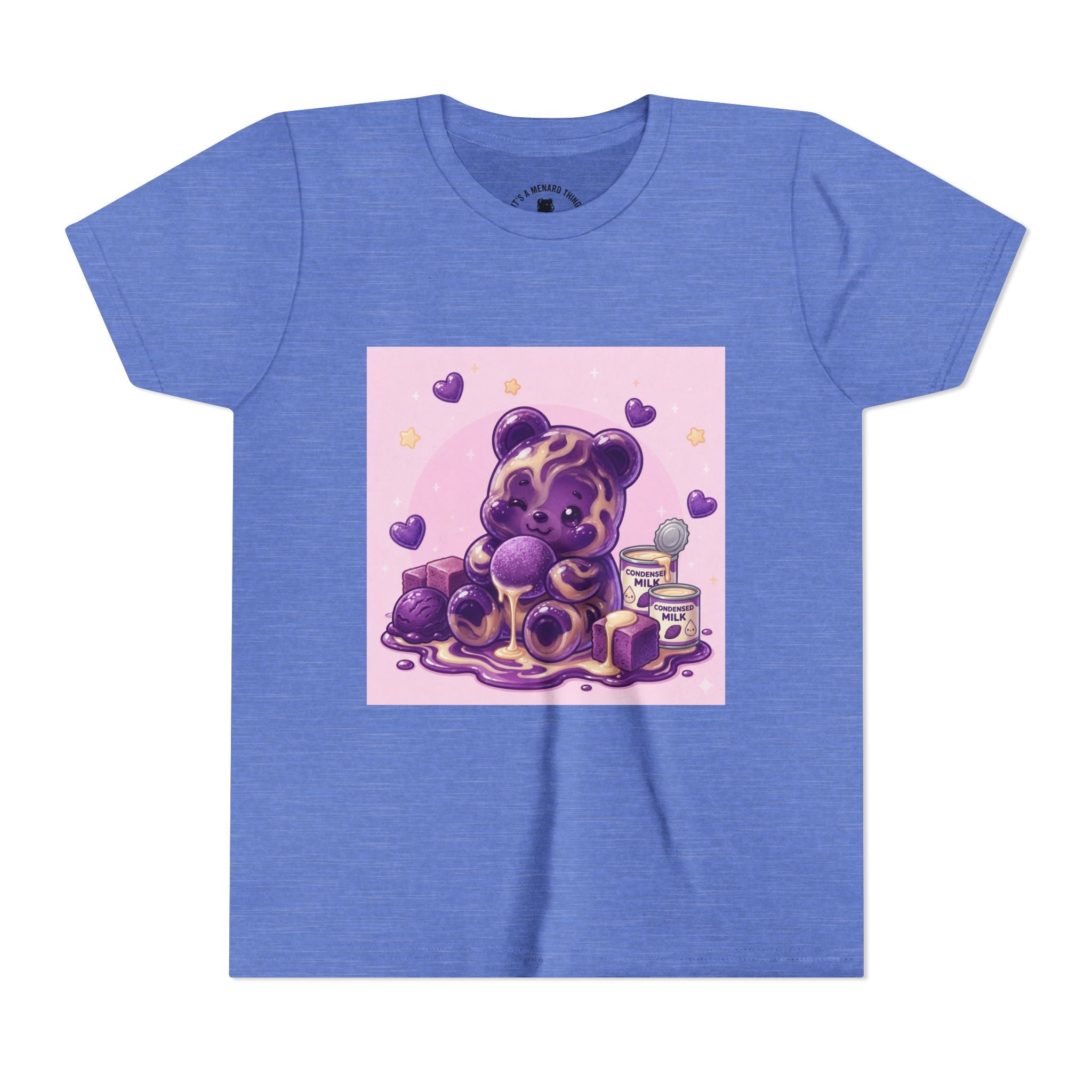 Ube & Condensed Milk Snack roll Gooey Gummy Bear Graphic Youth T-Shirt