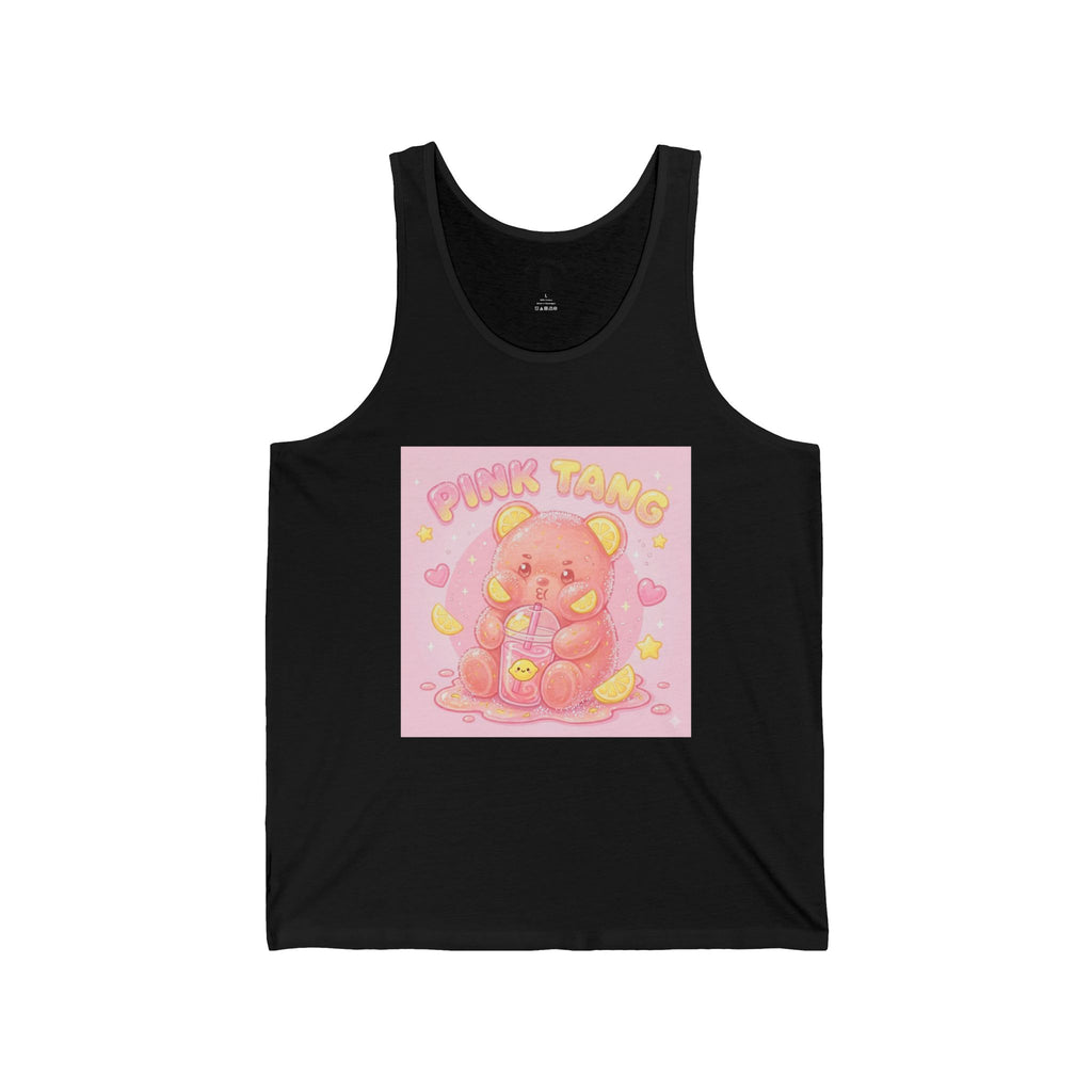 "Pink Tang" Sour Pink Lemonaid Gooey Gummy Bear - Kawaii Graphic Tank Top