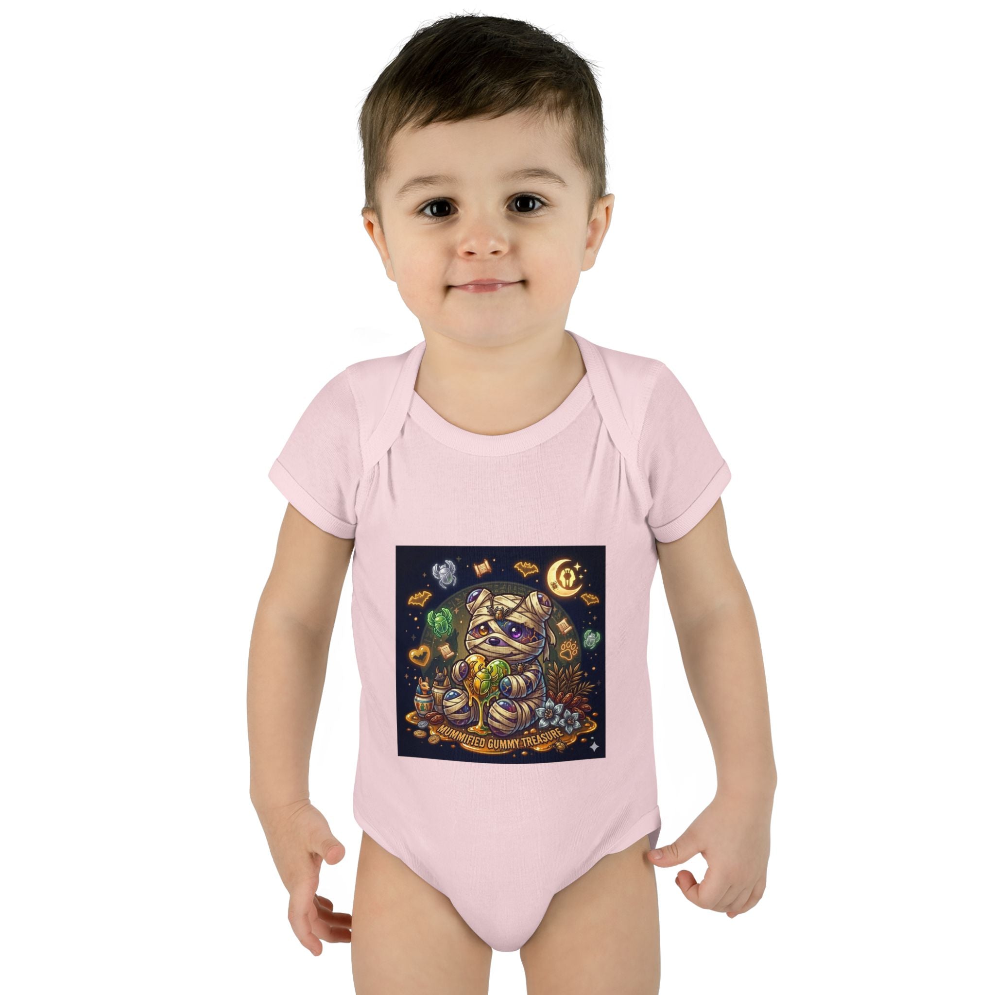 Infant Bodysuit - Cute Gooey Mummy Bear Halloween