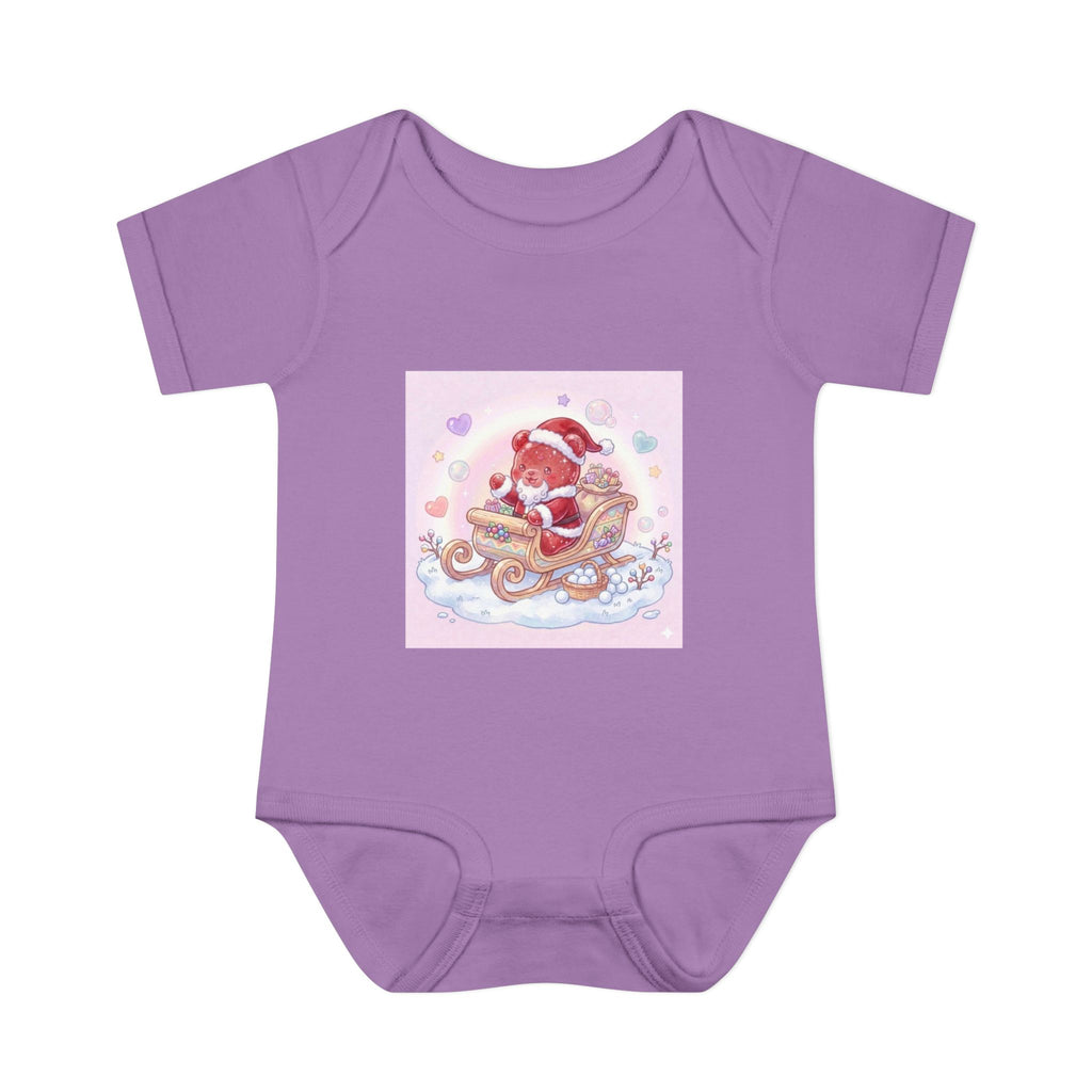 Baby Bodysuit – Gooey Gummy Santa in Sleigh Christmas Infant Onesie