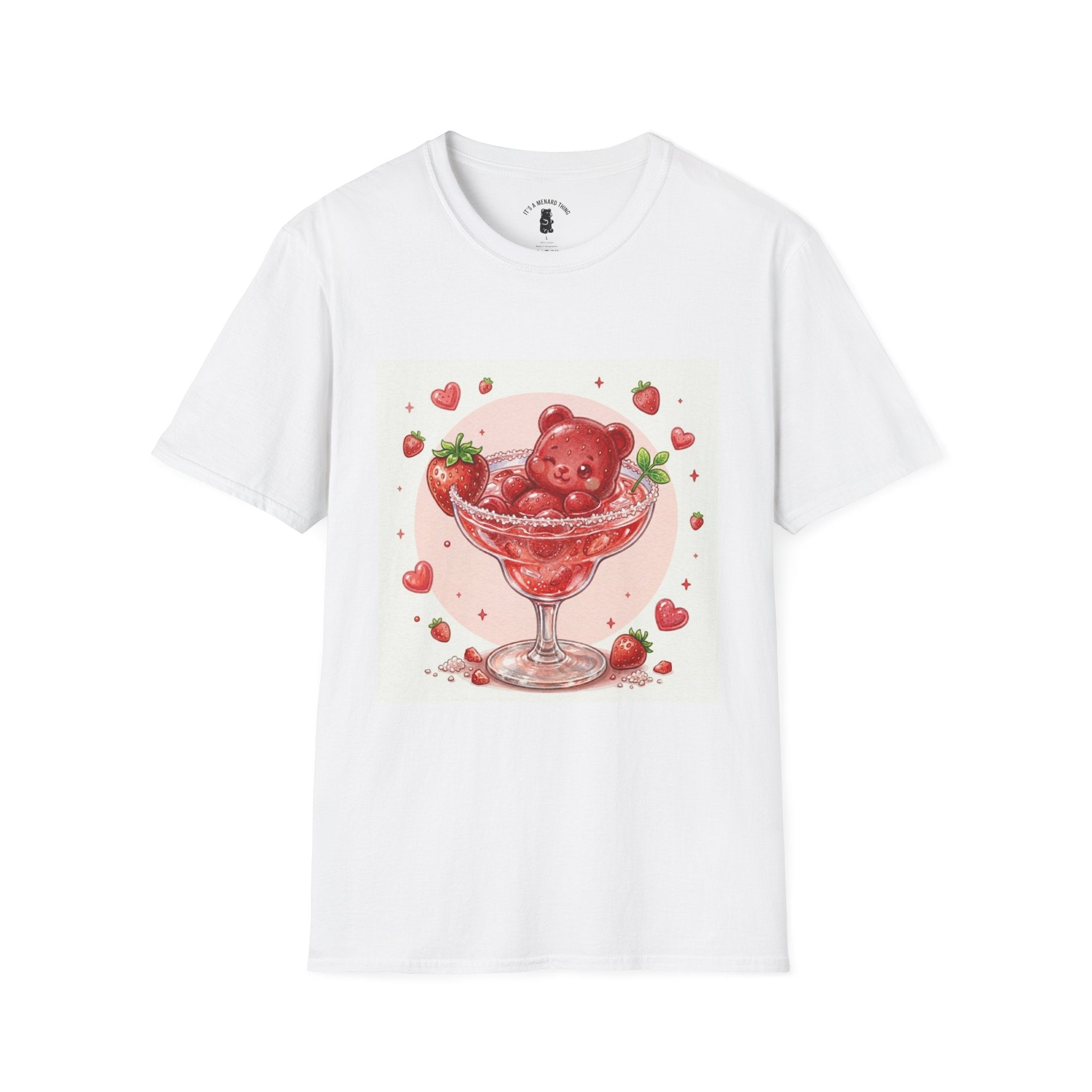 Strawberry Daiquiri Icey, Boozy Gooey Gummy Bears- Kawaii Graphic T-Shirt